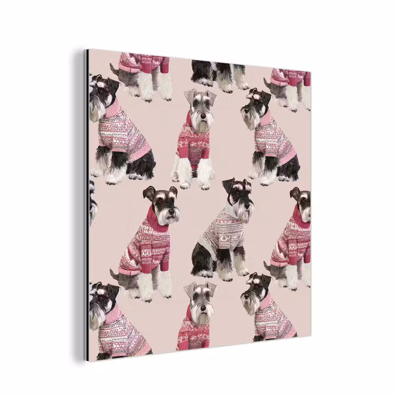 Honden - Truien - Rood aluminium wit klein 46 -3d