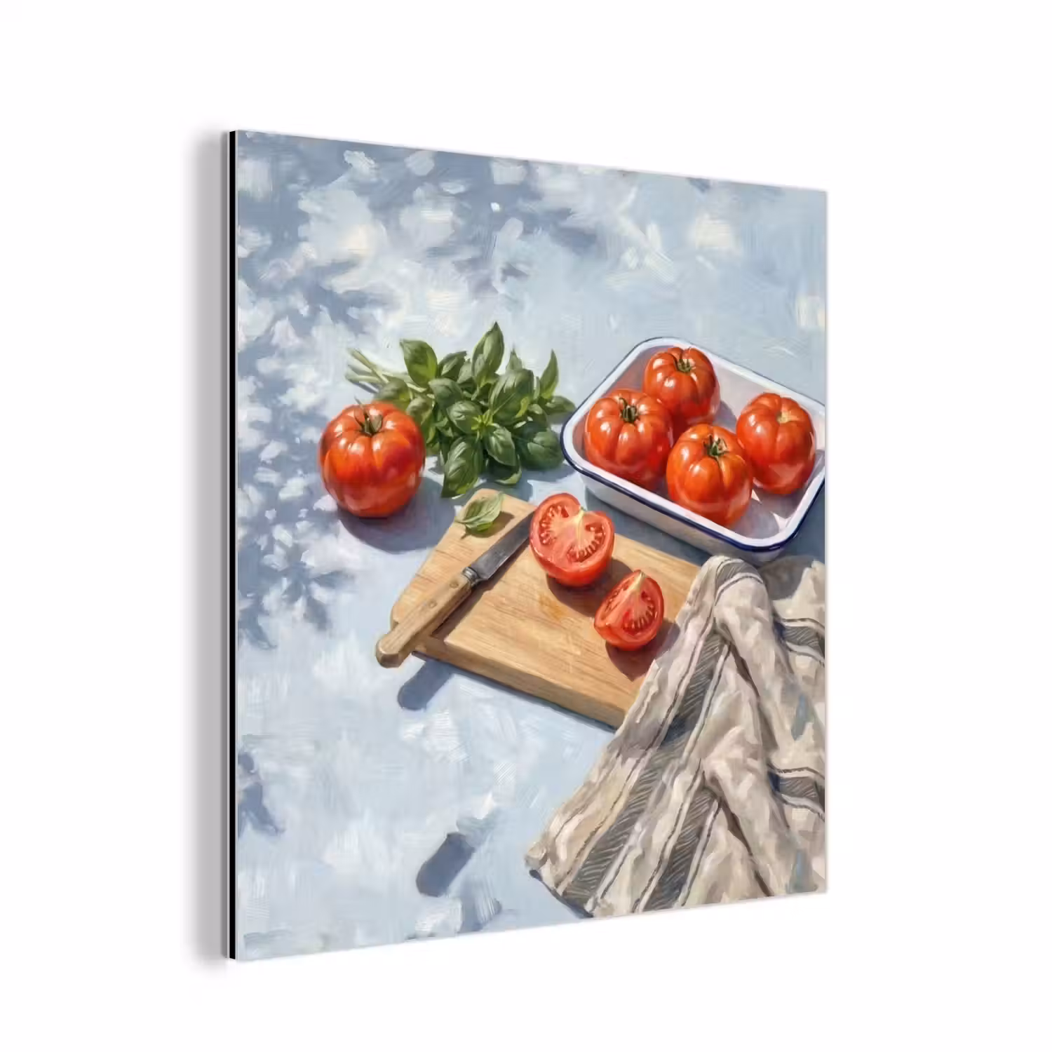 Eten - Keuken - Ingrediënten - Stillleven - Rood aluminium wit klein -3d