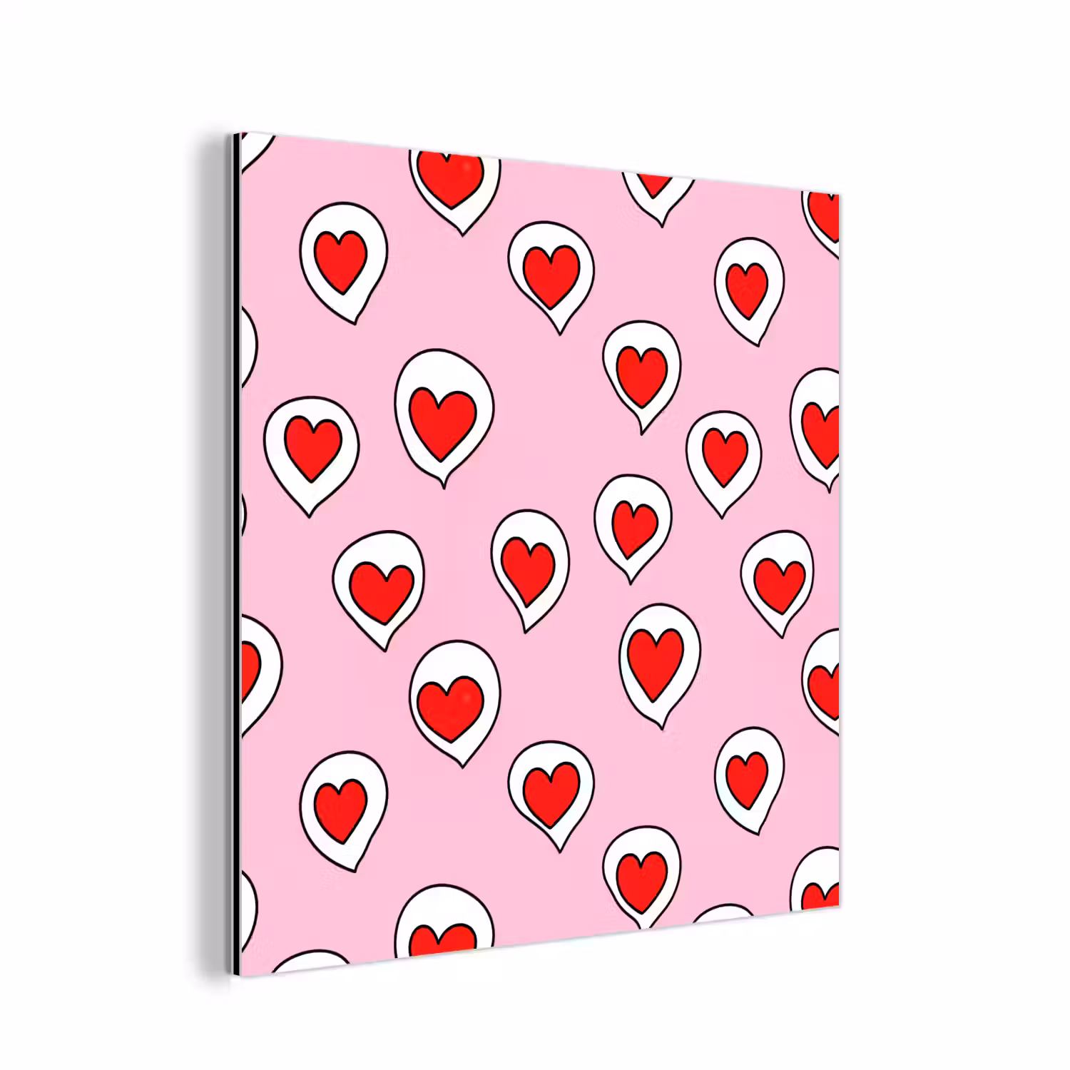 Hartjes - Patroon - Rood aluminium wit klein 46 -3d