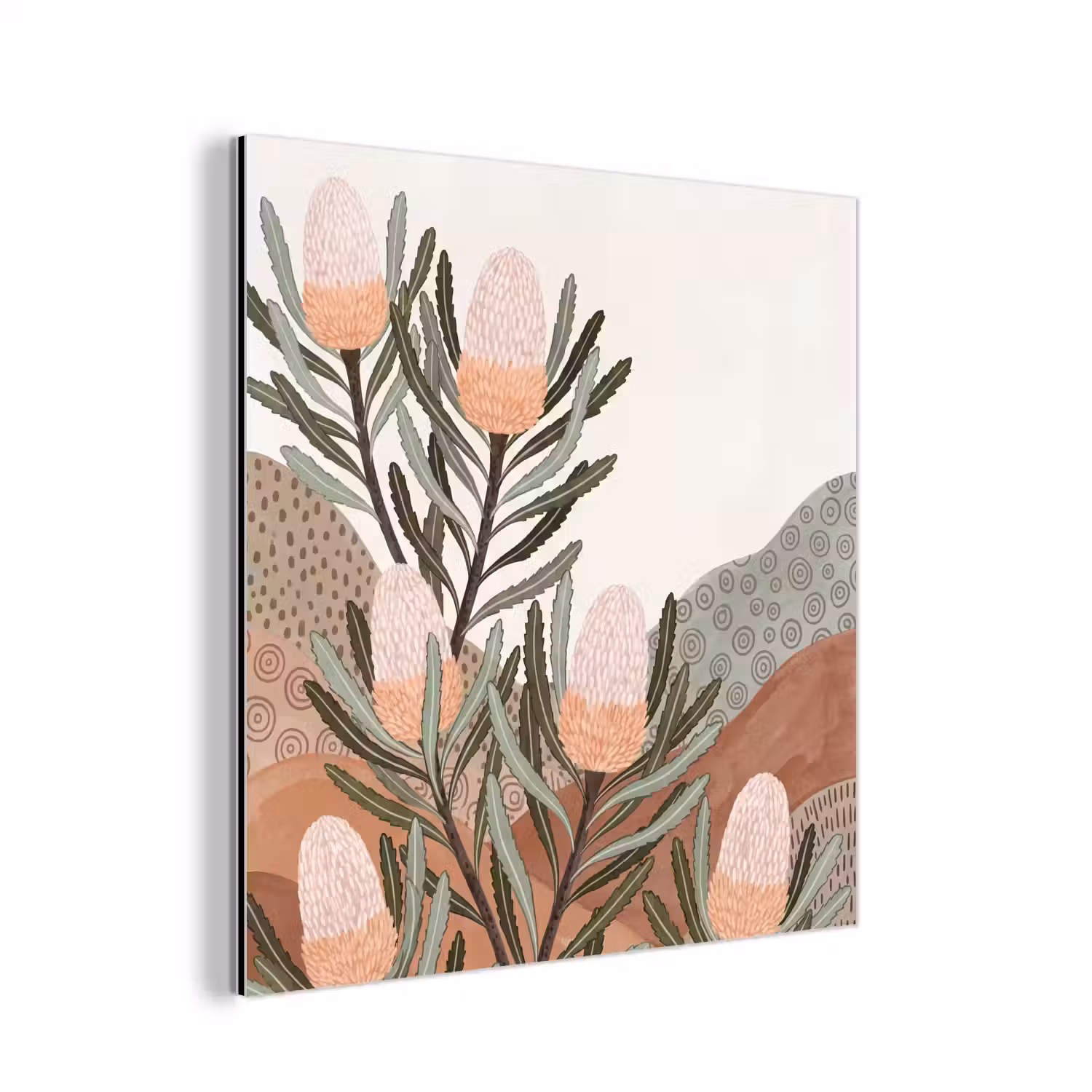 Modern - Heuvels - Terracotta aluminium wit klein -3d