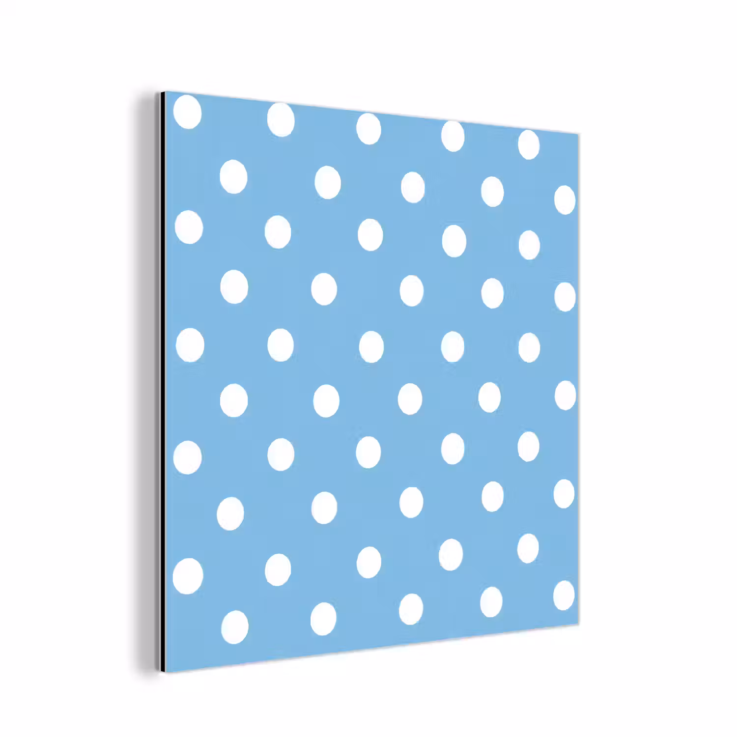 Polka - Dots - Blauw aluminium wit klein 46 -3d