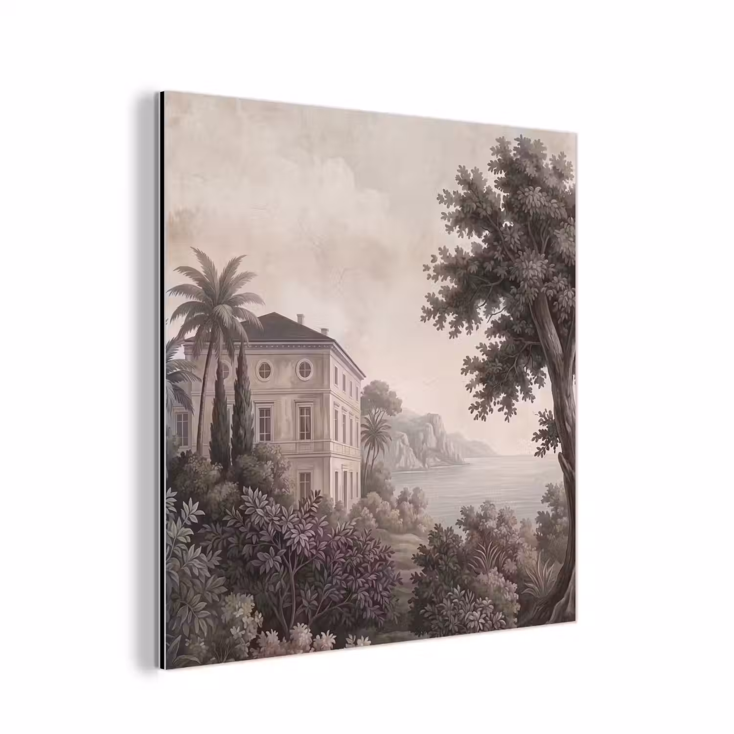 Zee - Villa - Beige aluminium wit klein -3d