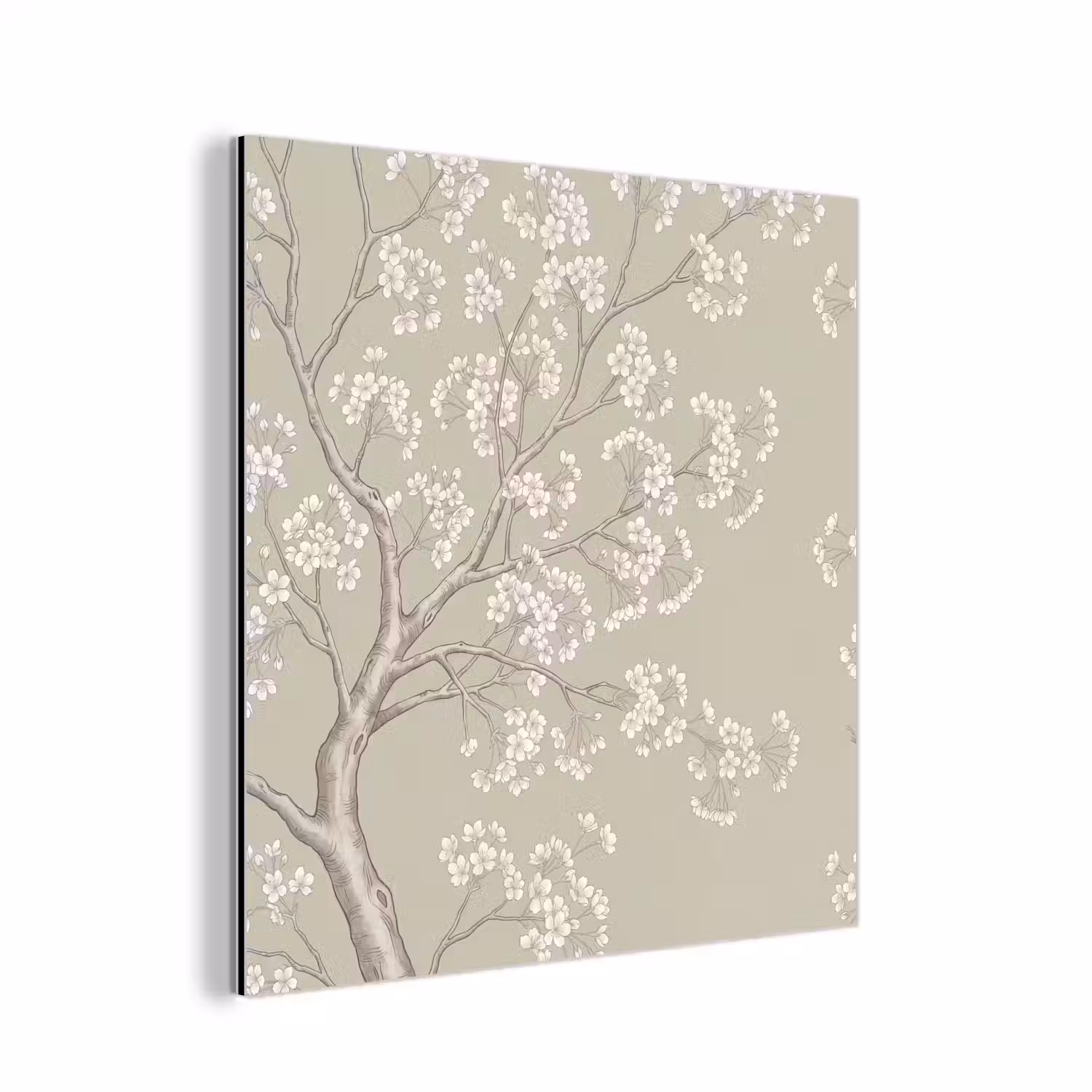 Sereen - Bloesem - Wit aluminium wit klein -3d
