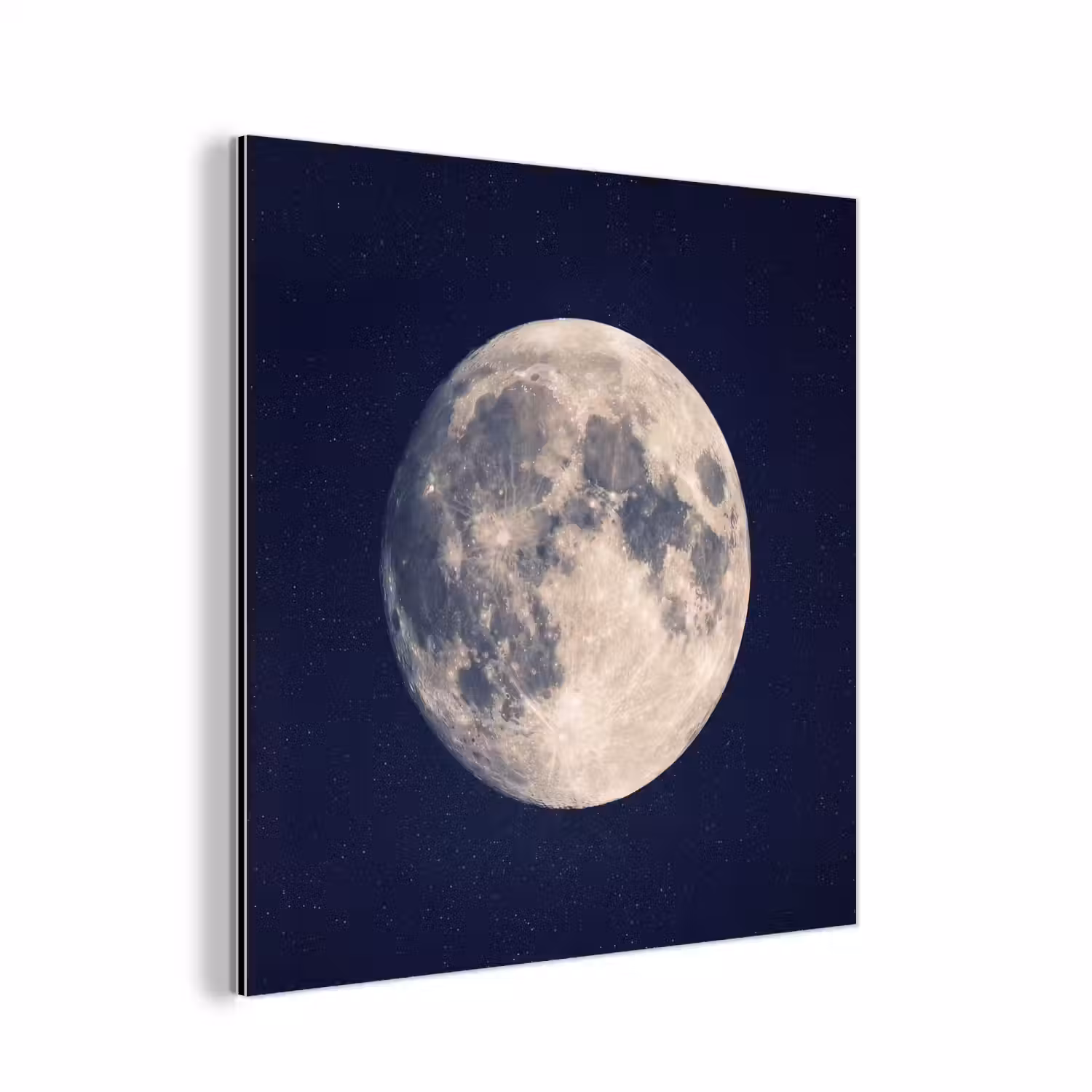 Ruimte - Maan - Kosmos aluminium wit klein -3d