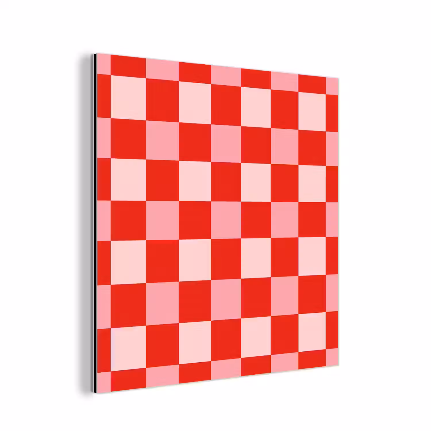 Vierkant - Klassiek - Rood aluminium wit klein 46 -3d