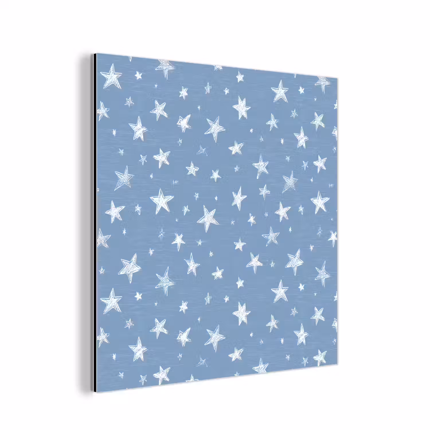 Sterretjes - Patroon - Blauw aluminium wit klein 46 -3d