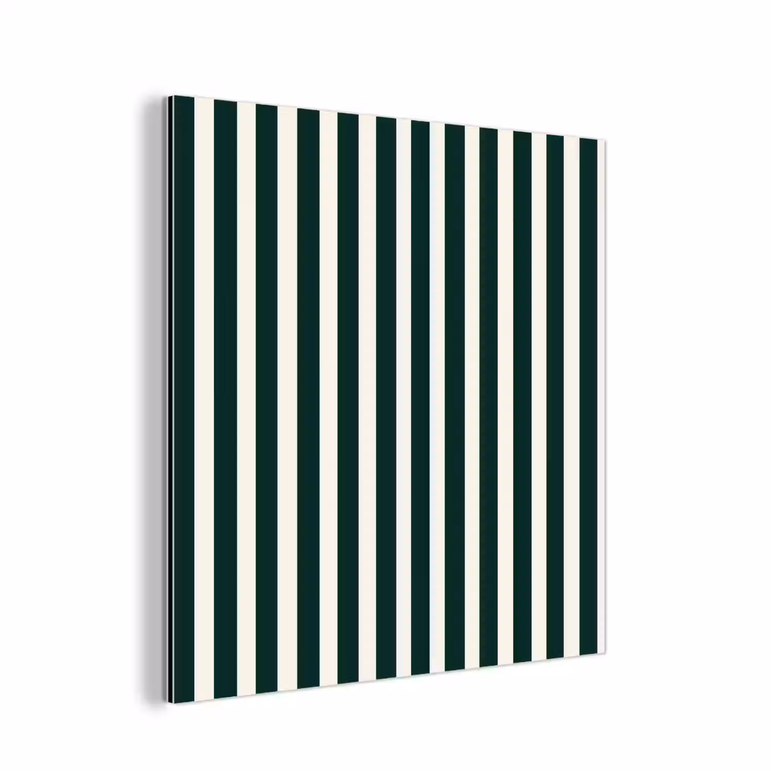 Strepen - Klassiek - Groen aluminium wit klein 46 -3d