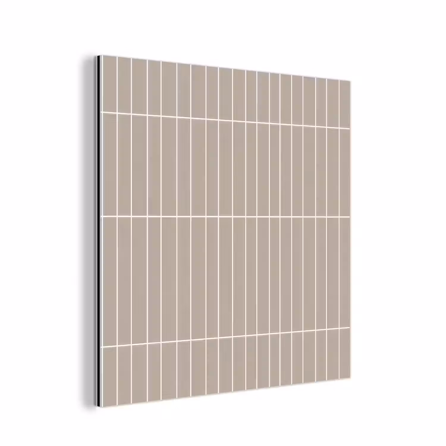Verticaal - Wandtegel - Licht Beige aluminium wit klein 46 -3d