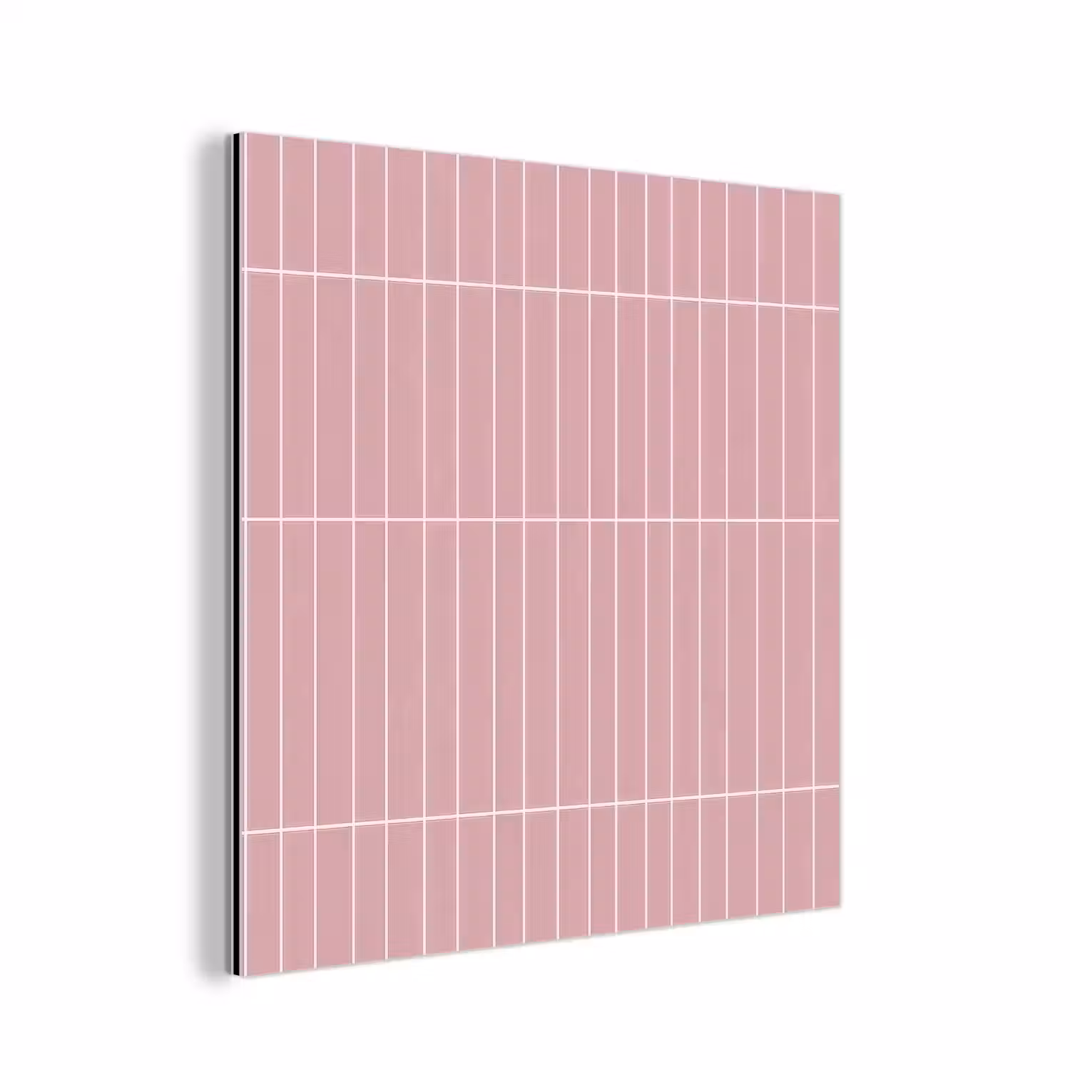 Verticaal - Wandtegel - Lichtroze aluminium wit klein 46 -3d