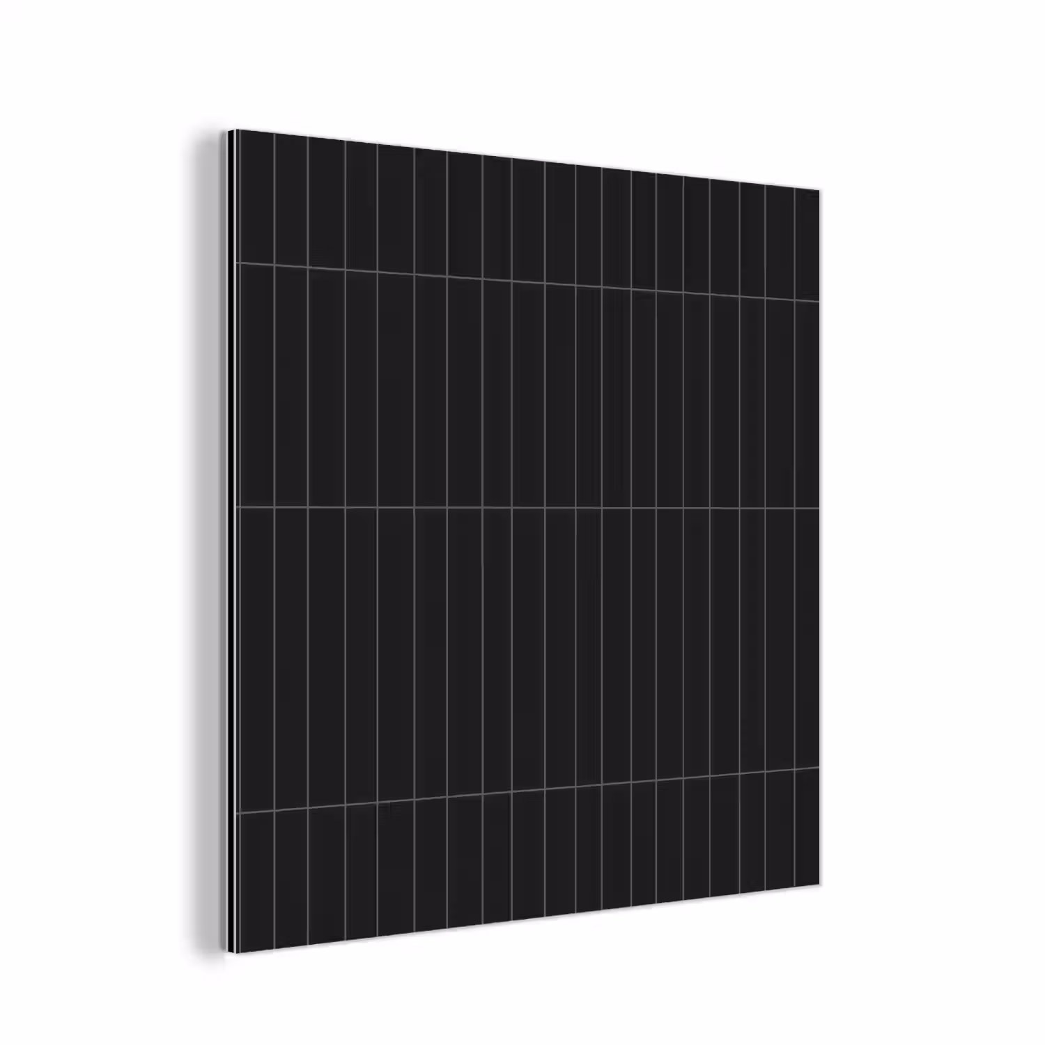 Verticaal - Wandtegel - Mat - Zwart aluminium wit klein 46 -3d