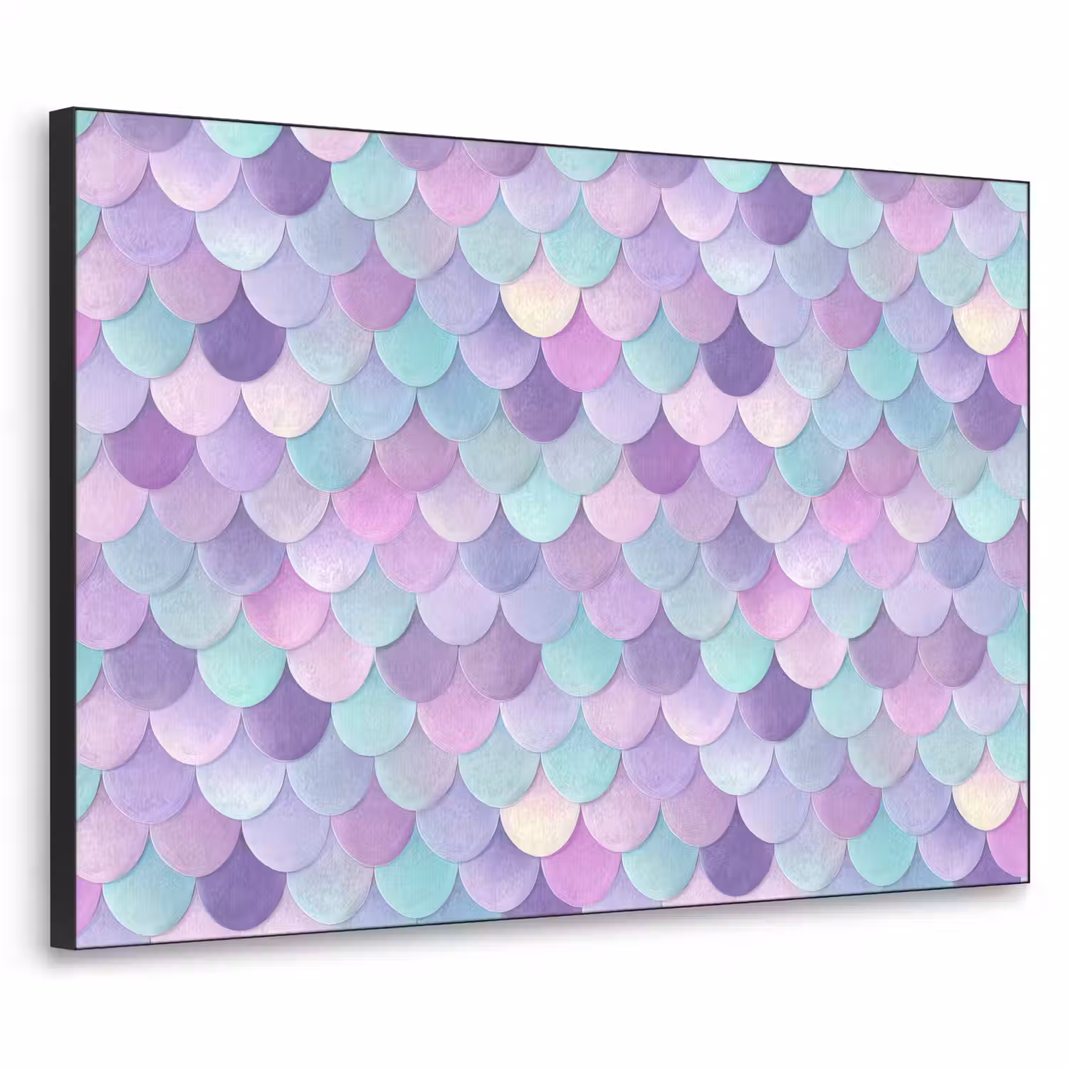 Dromerig - Zeemeermin - Pastel Textielframe zwart klein 947 -3d