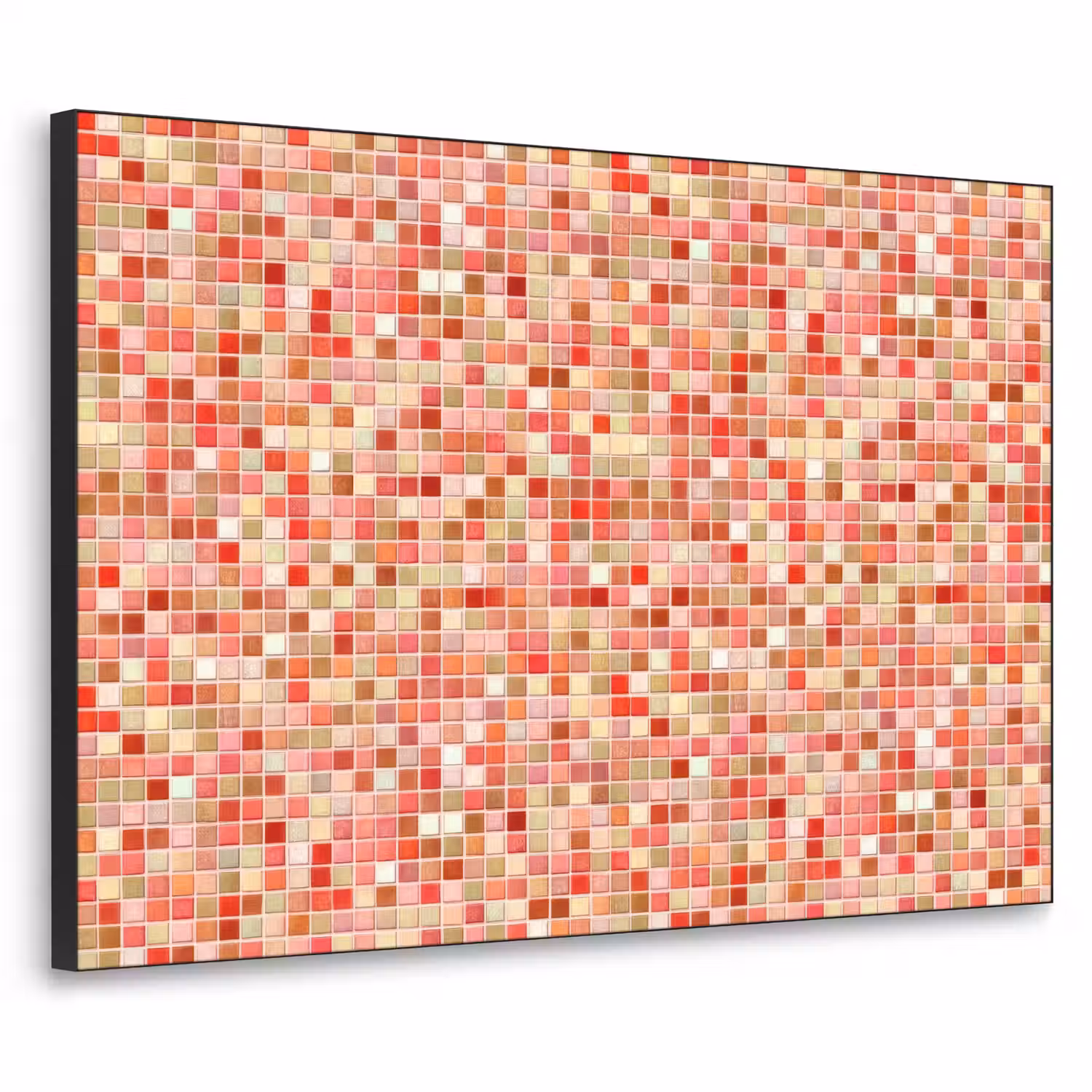 Mozaïek - Tegel - Patroon - Kleurrijk Textielframe zwart klein 947 -3d