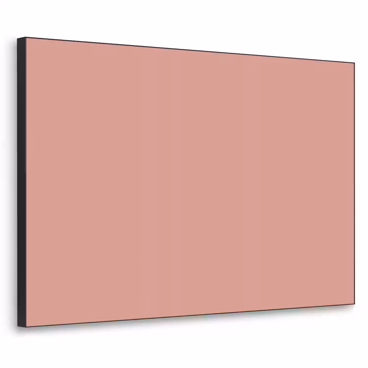 Muted - Salmon - Koraal Textielframe zwart klein 947 -3d