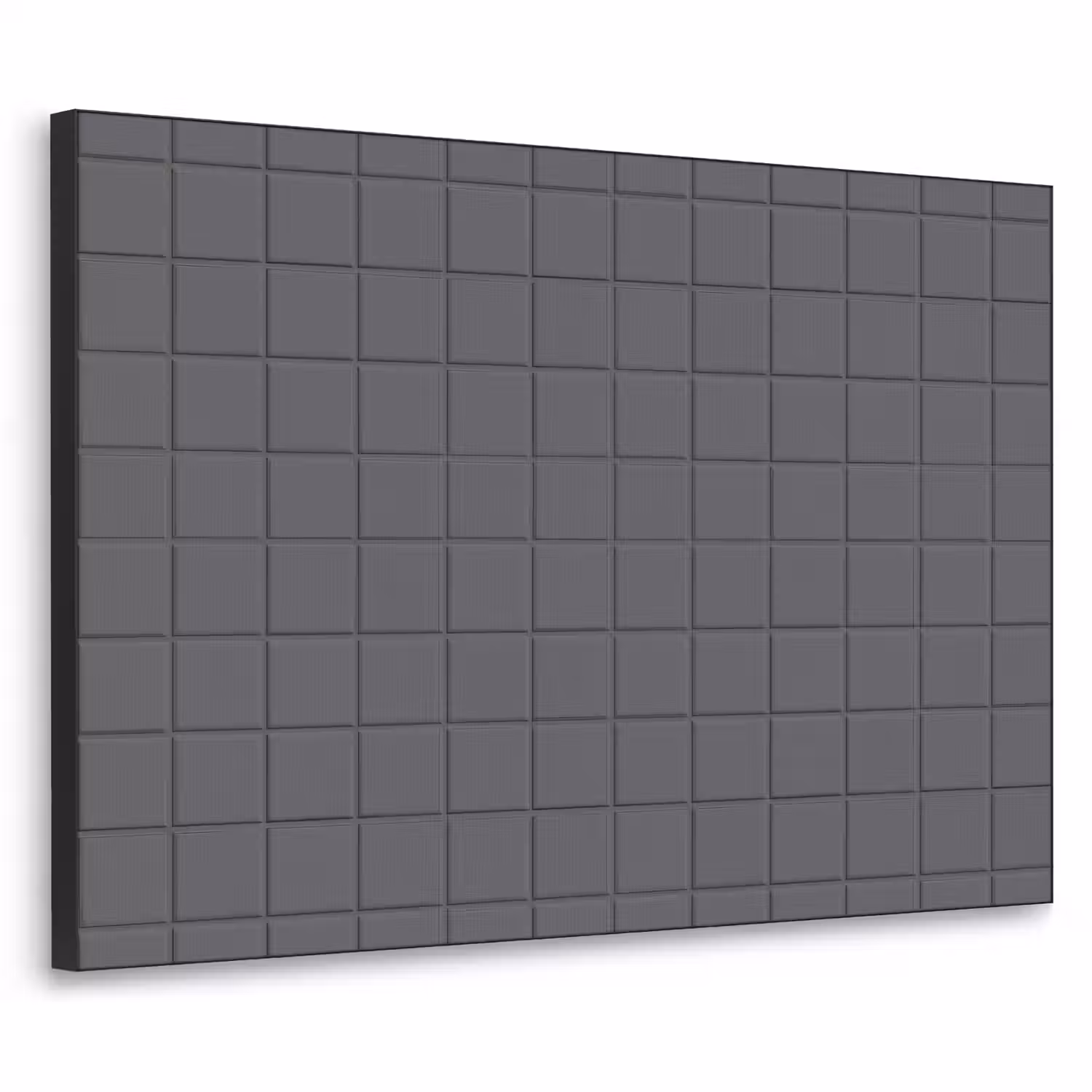 Patroon - Tegel - Grafiet - Grijs Textielframe zwart klein 947 -3d