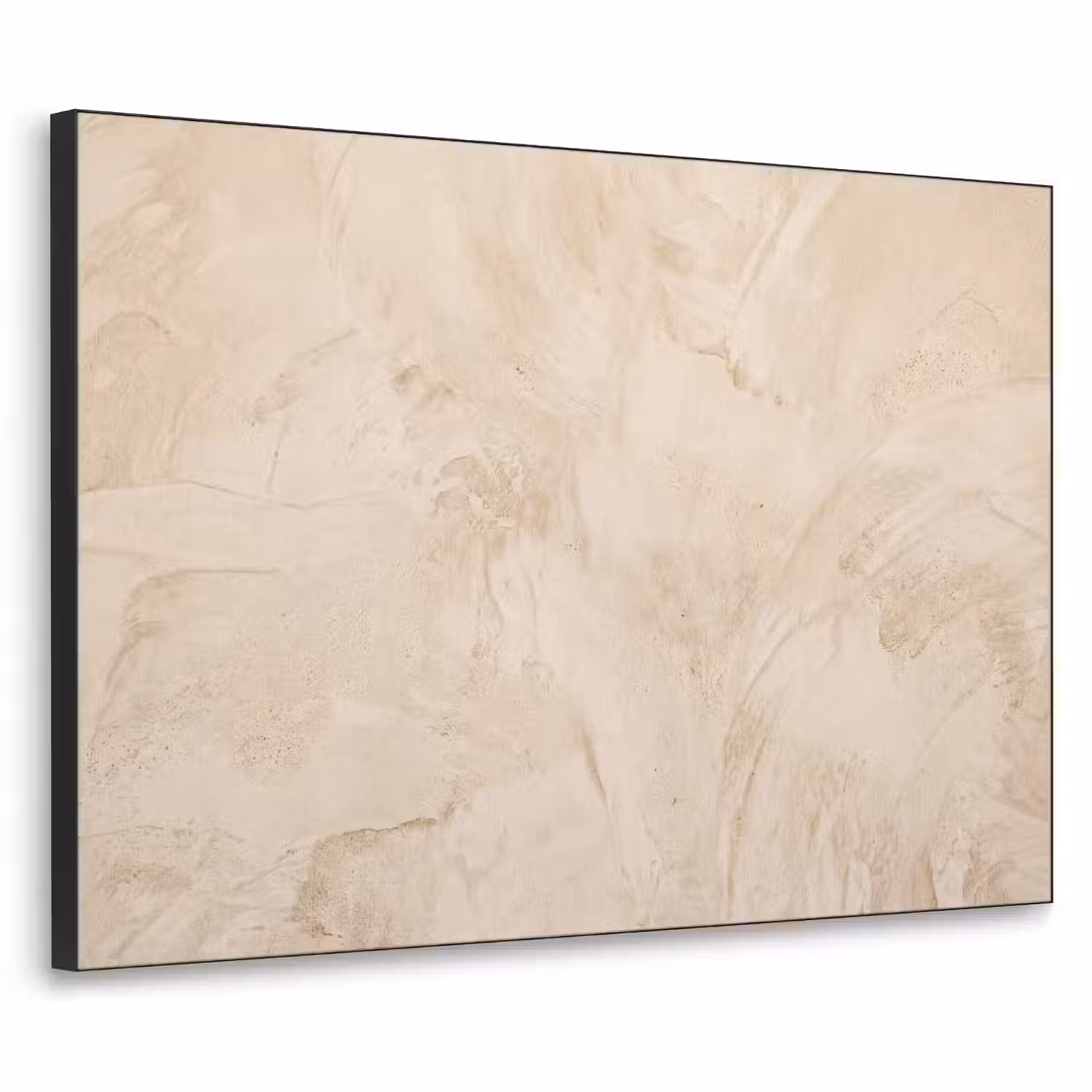 Textuur - Patroon - Abstract - Modern - Beige Textielframe zwart klein -3d