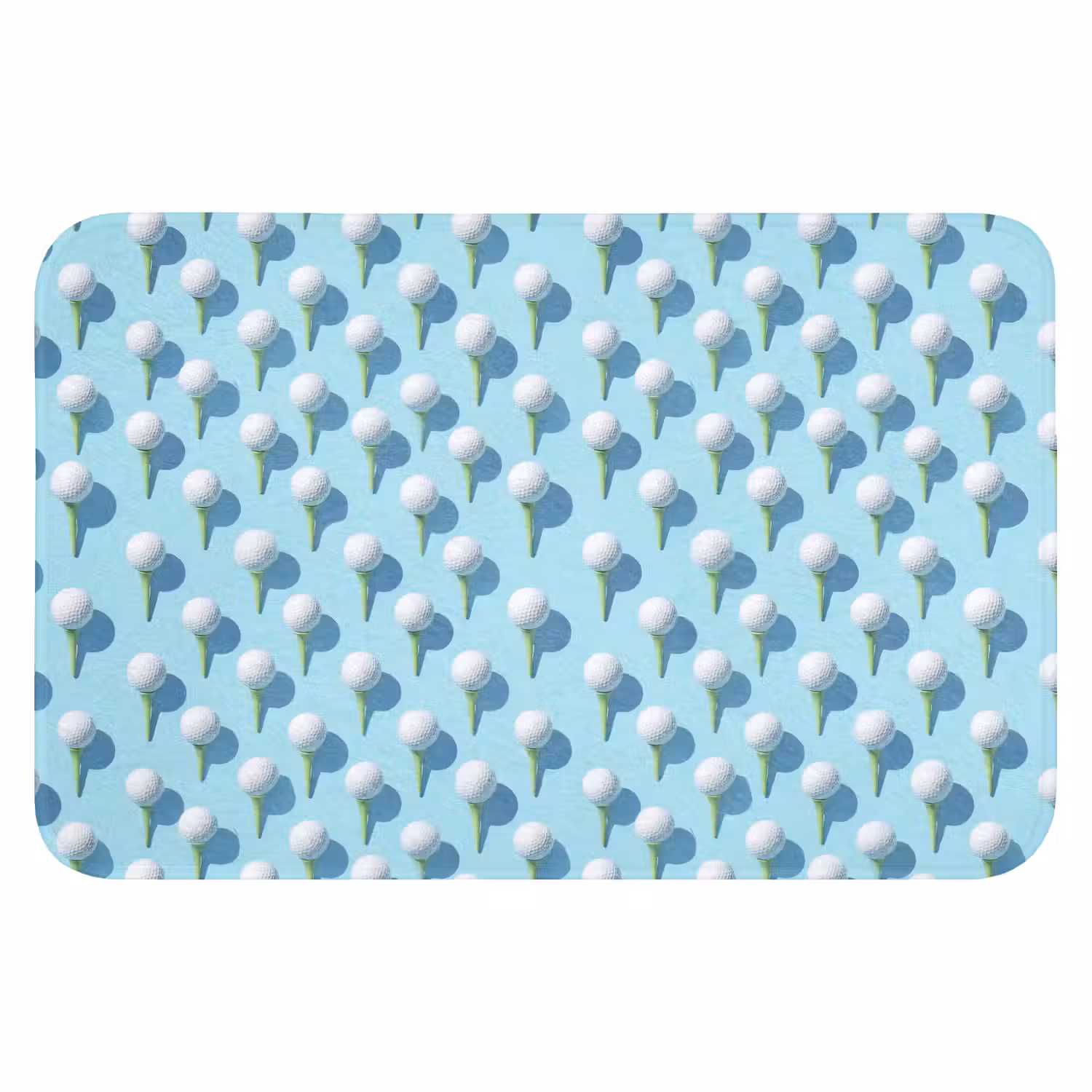 Golf - Ballen - Blauw Badmat klein 997 -3d