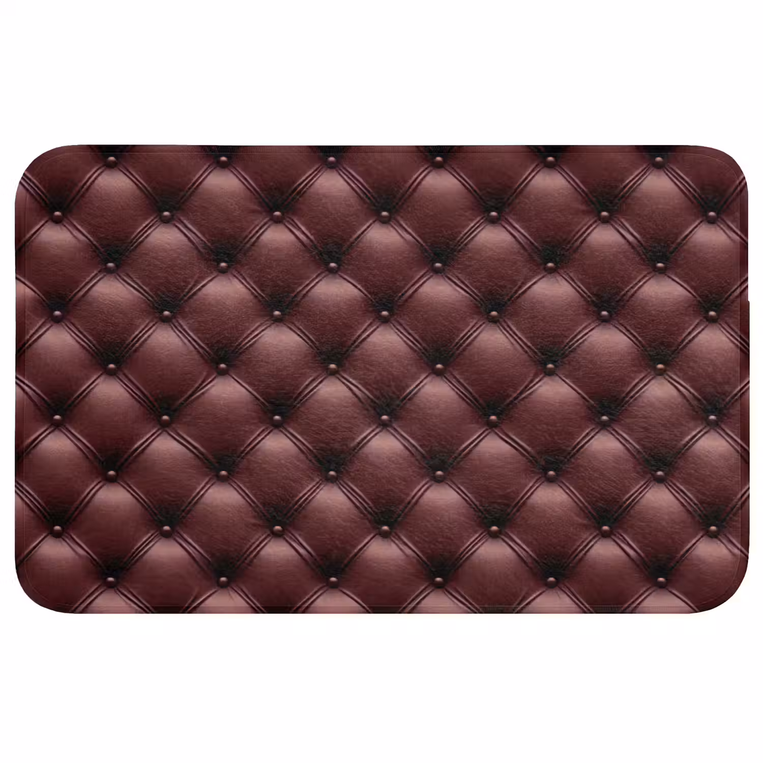 Leer - Patroon - Bordeaux Badmat middel 997 -3d