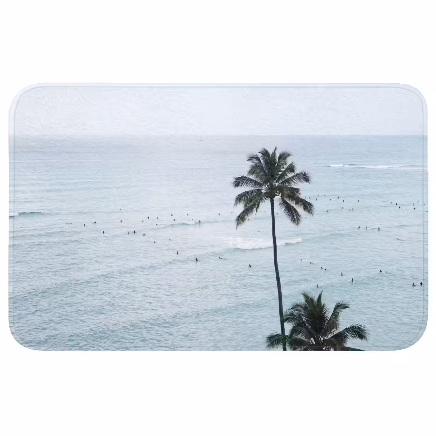 Oceaan - Palmbomen - Surfers Badmat klein -3d