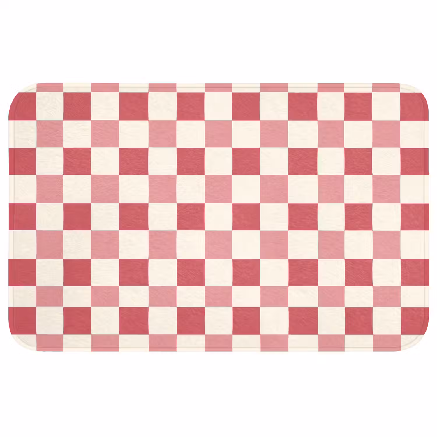 Patroon - Schaak - Roze Badmat middel 997 -3d