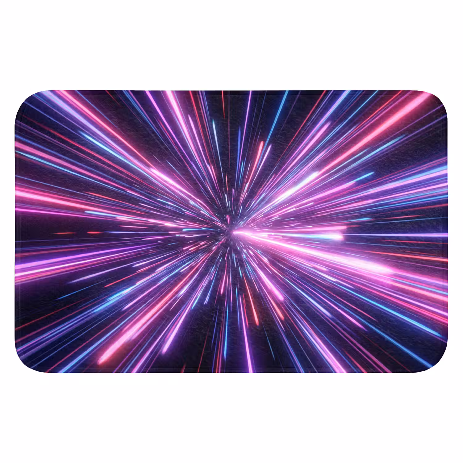 Lichtsnelheid - Ruimte - Roze - Paars Badmat klein -3d