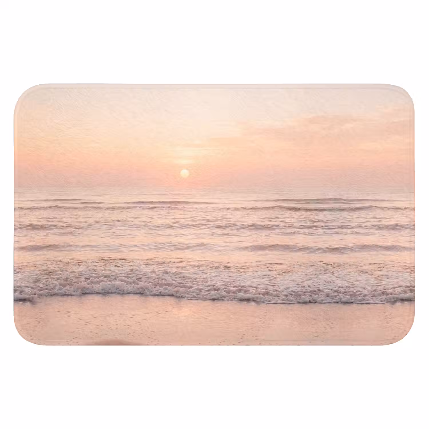 Zon - Strand - Roze Badmat klein -3d