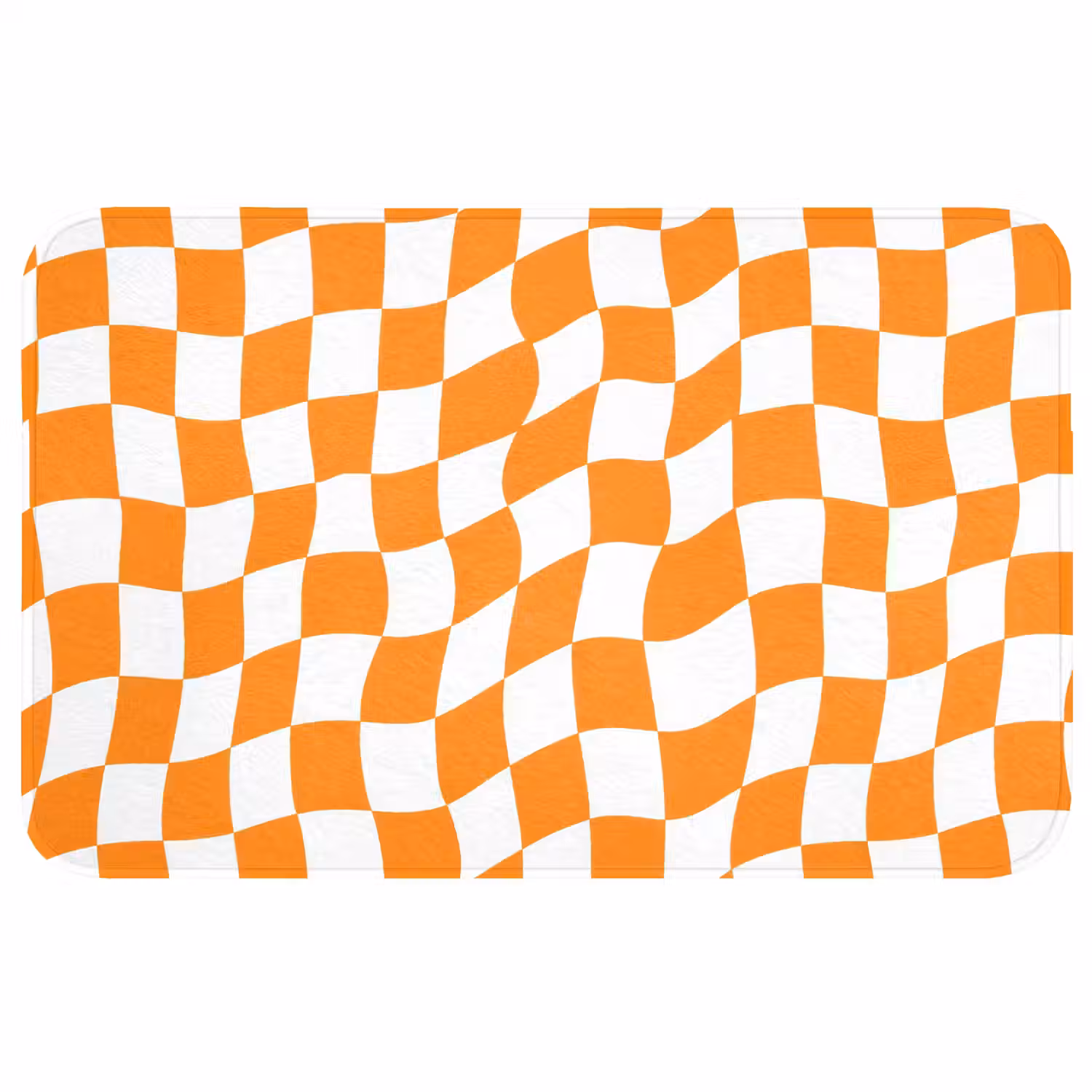 Golvend - Patroon - Oranje Badmat middel 997 -3d