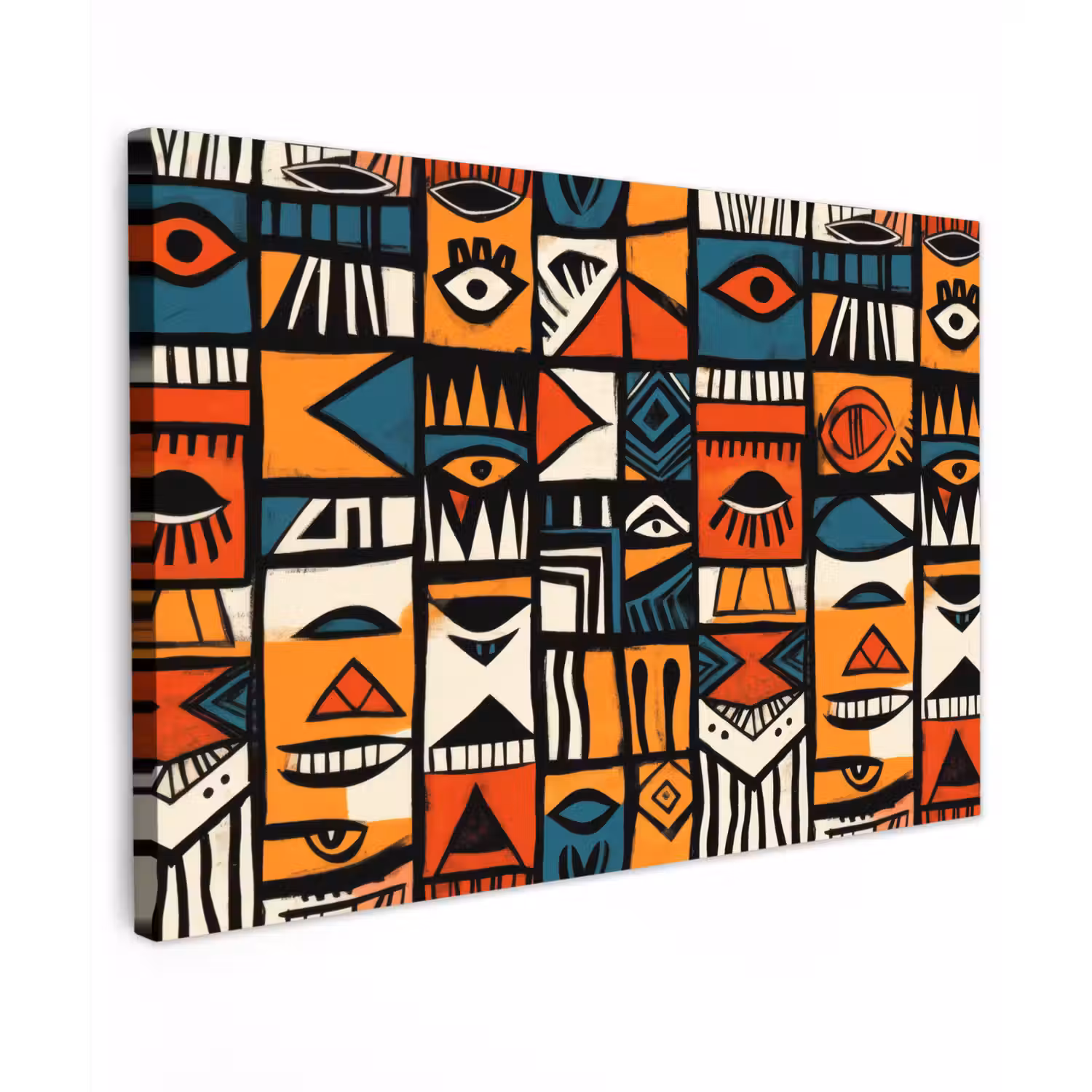 Abstract - Gezichten - Mozaïek canvas 2cm klein -z3d