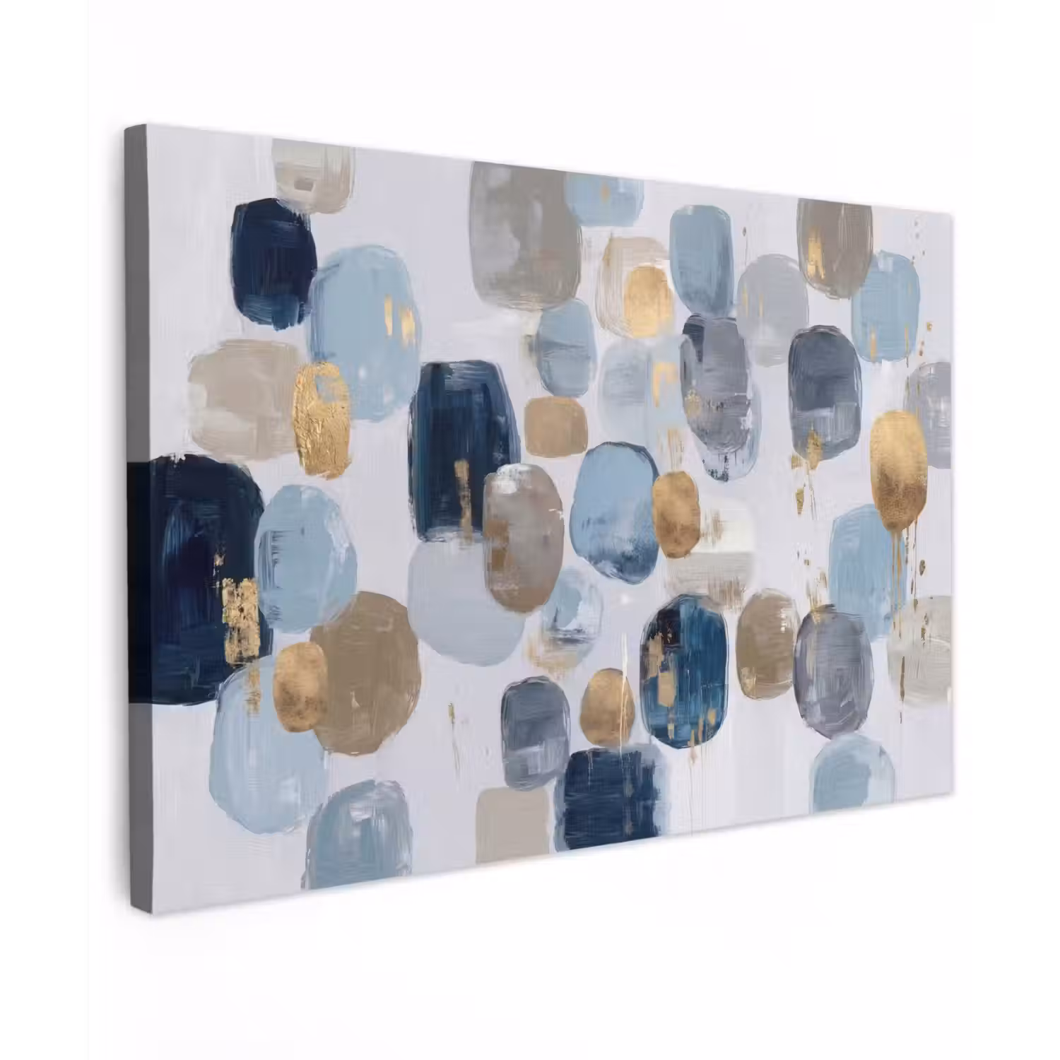Abstract - Goud - Vormen canvas 2cm klein -z3d