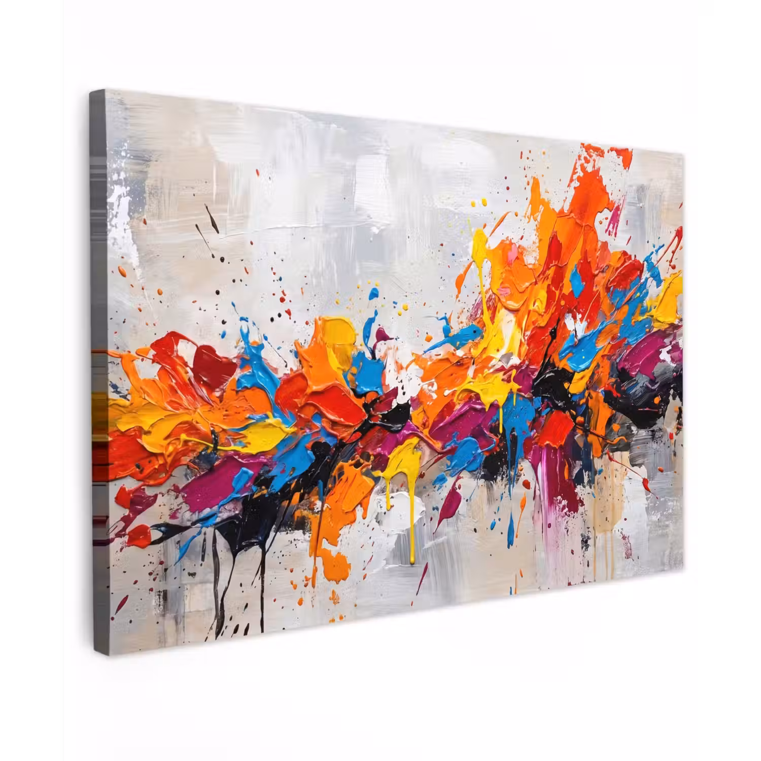 Abstract - Schilderij - Kleurrijk - Dynamisch canvas 2cm klein -z3d