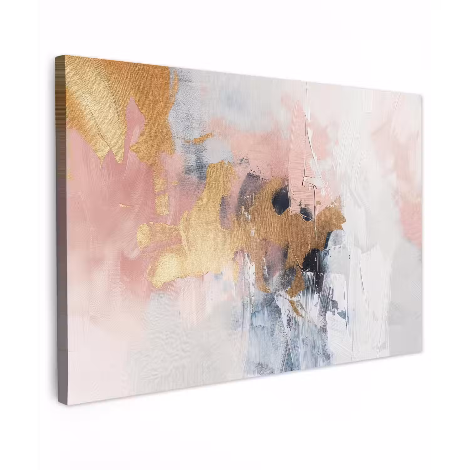 Abstract - Pastel kleuren - Goud - Modern - Aesthetic canvas 2cm klein -z3d