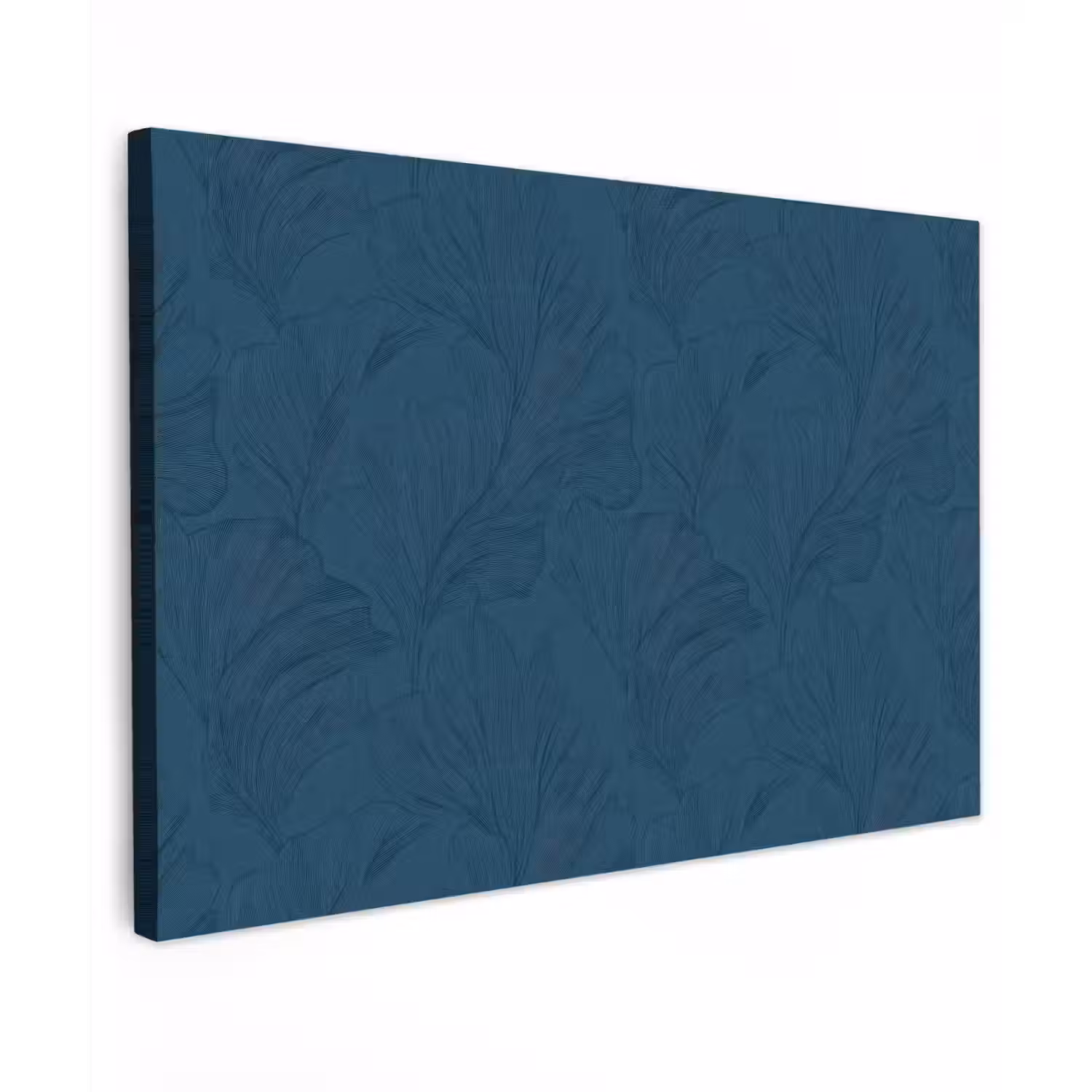 Abstract - Patroon - Donkerblauw - Elegant canvas 2cm klein 34 -z3d