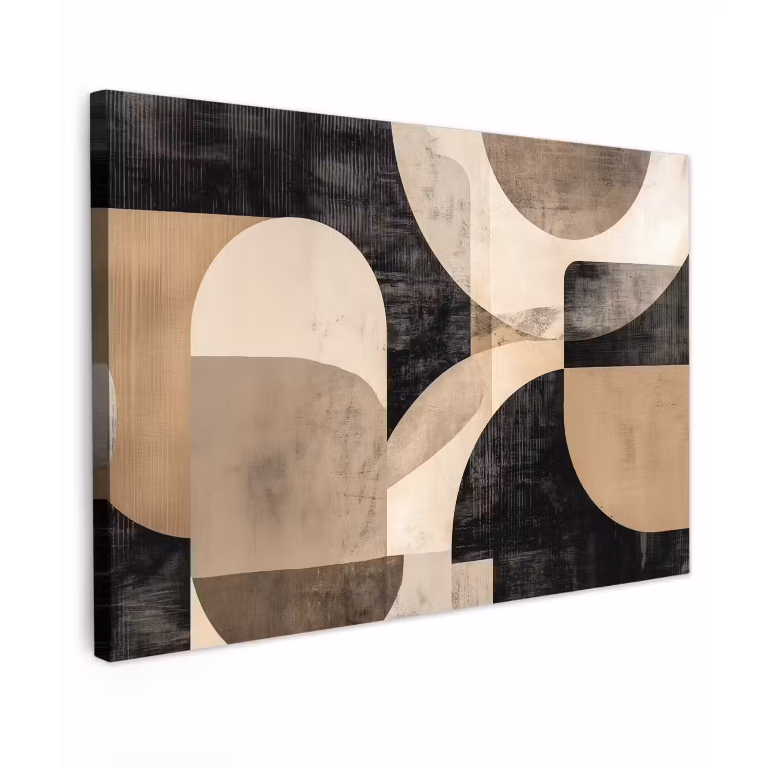 Abstract - Vormen - Modern - Beige canvas 2cm klein -z3d