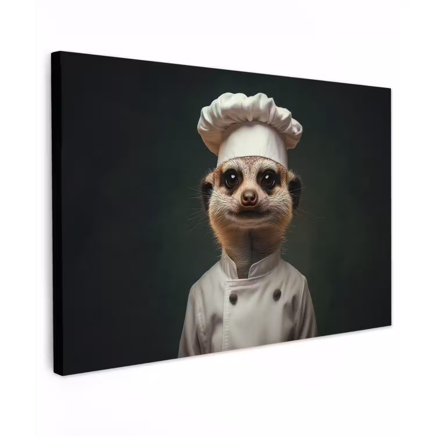 Dier - Kok - Stokstaartje canvas 2cm klein -z3d
