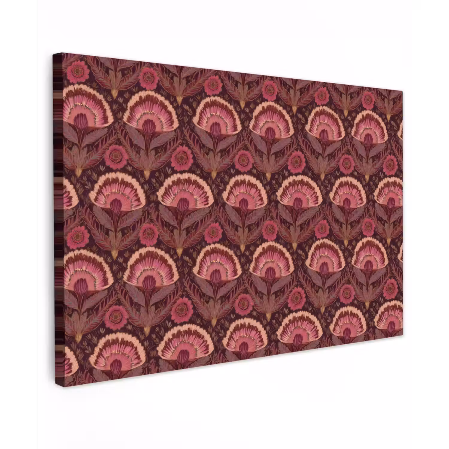 Antiek - Bloemen - Kleurrijk canvas 2cm klein 34 -z3d