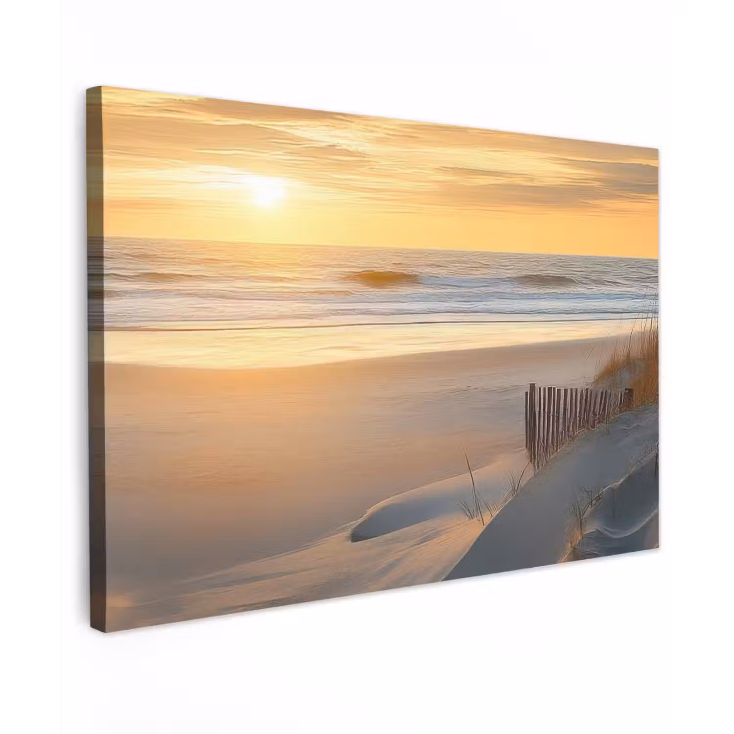 Strand - Duinen - Zonsondergang canvas 2cm klein -z3d