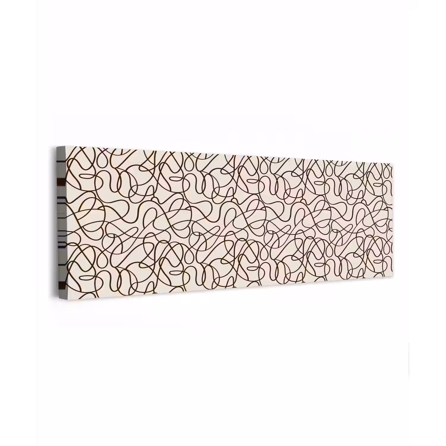 Beige - Lijnen - Donkerbruin canvas 2cm klein 828 -z3d