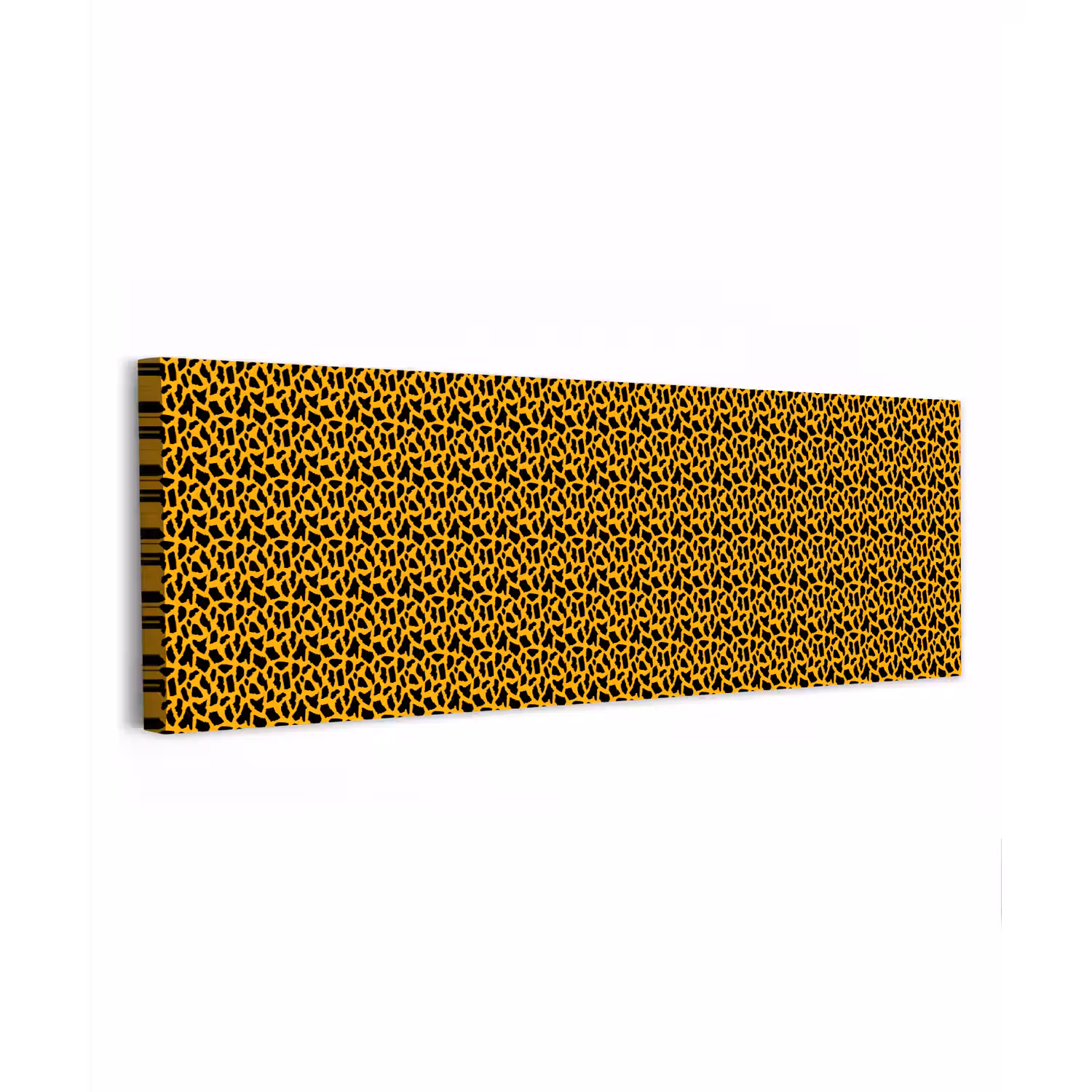 Zwart - Vlekken - Oranje - Dier canvas 2cm klein 828 -z3d