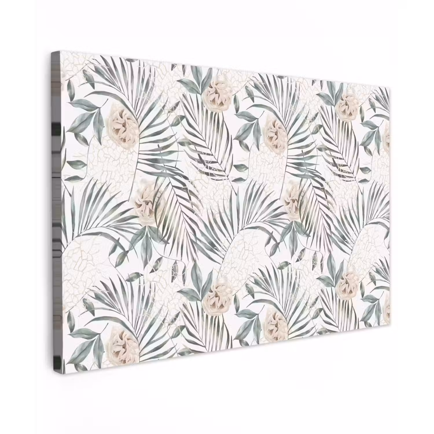 Bohemian - Bladeren - Bloemen - Tropisch canvas 2cm klein -z3d