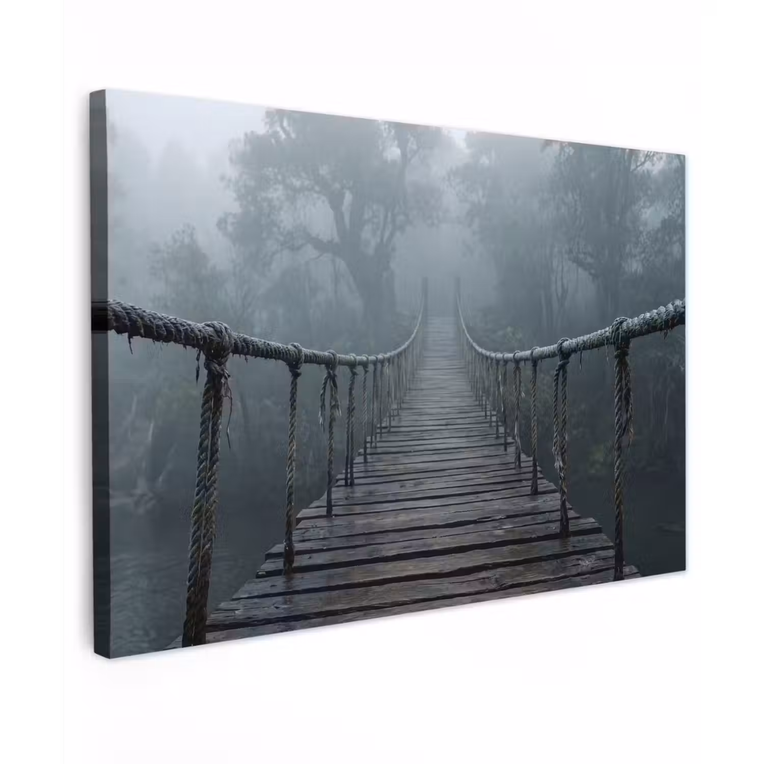 Brug - Jungle - Mist - Natuur canvas 2cm klein -z3d