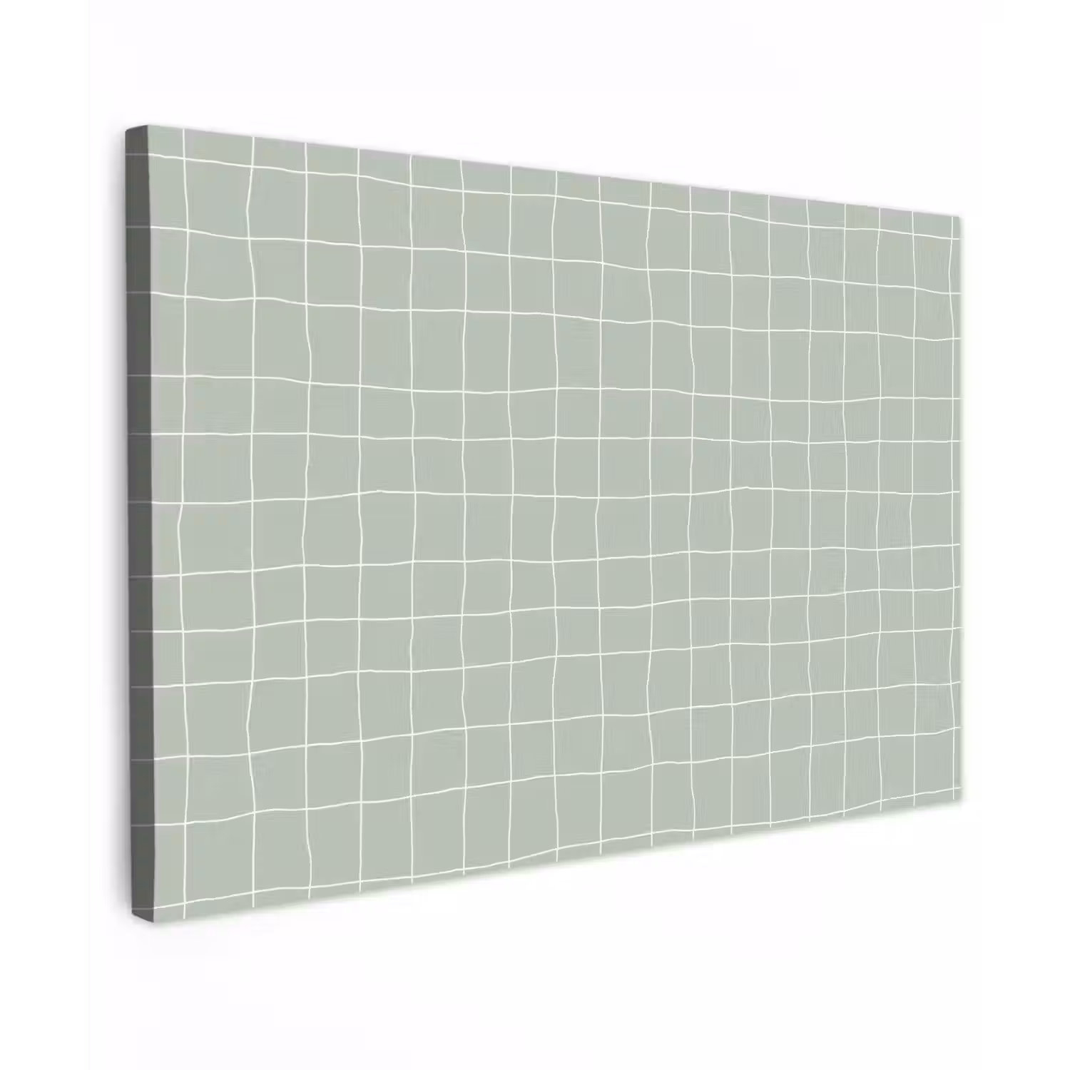 Ruitpatroon - Golvend - Groen canvas 2cm klein 34 -z3d