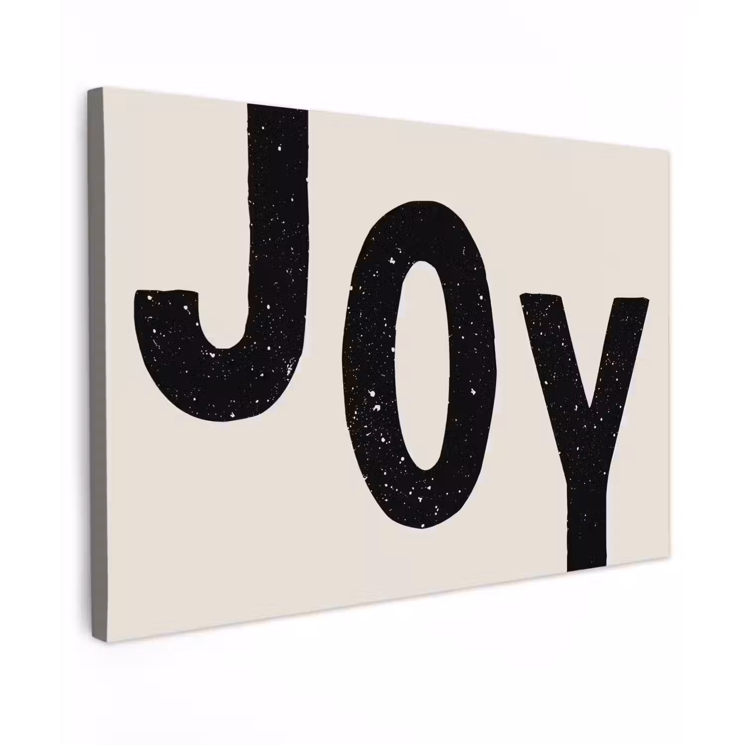 Kerst - Quote - Joy - Zwart - Feestdagen canvas 2cm klein -z3d