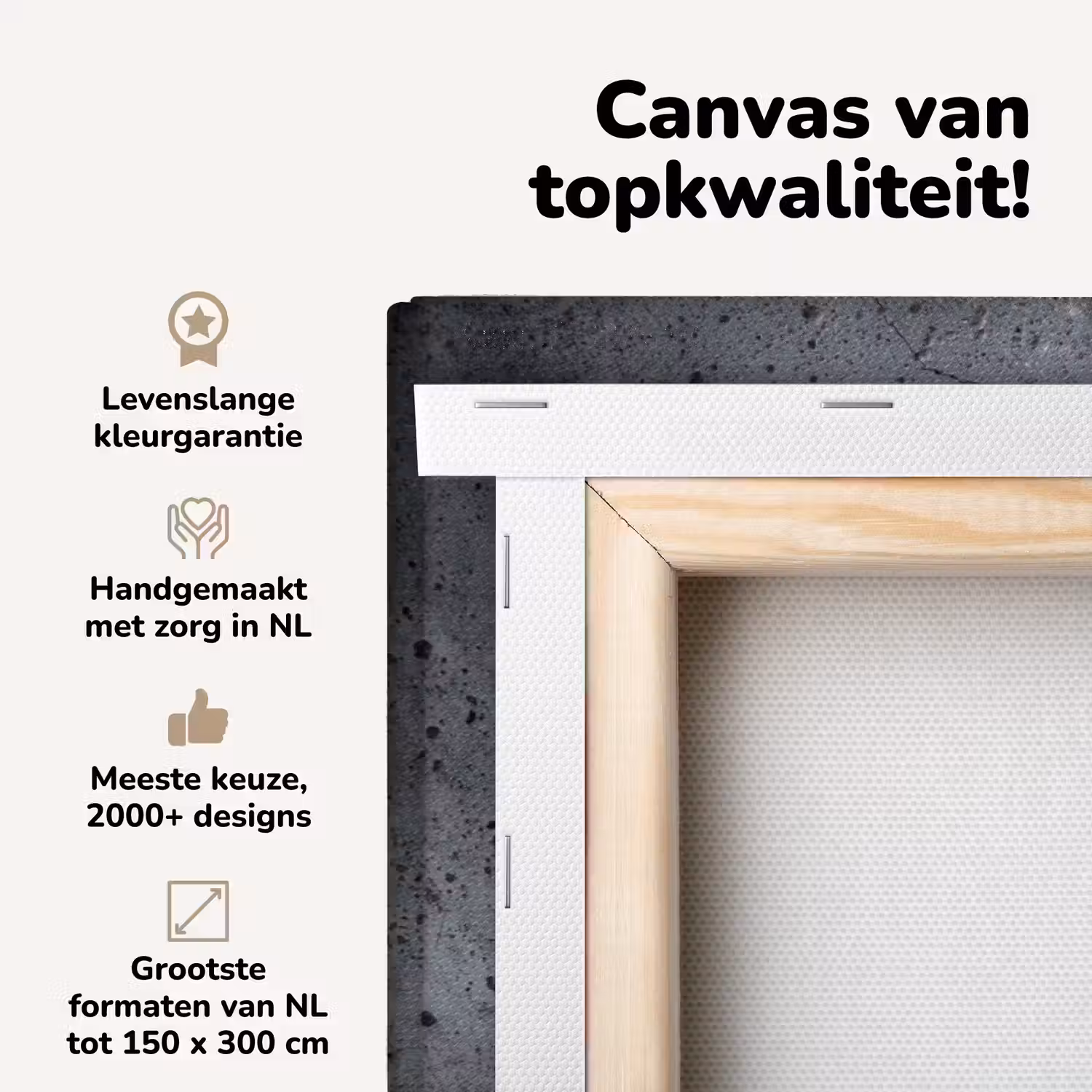 Beton - Grijs - Scheur canvas 2cm middel -zzzsfeer2_topdoek