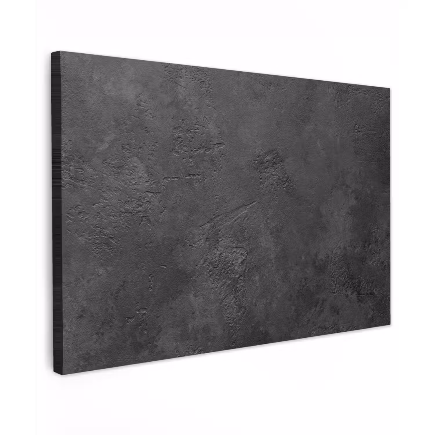 Beton - Structuur - Industrieel - Zwart - Grijs canvas 2cm klein -z3d