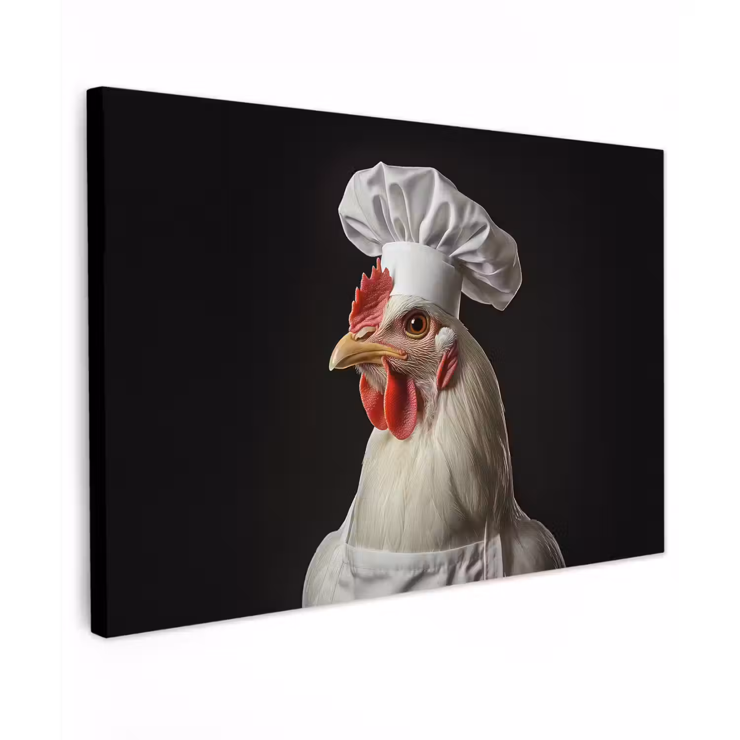Kok - Rood - Kip canvas 2cm klein -z3d