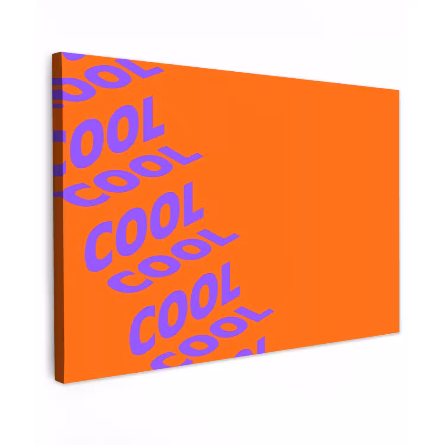 Cool - Paars - Oranje canvas 2cm klein -z3d