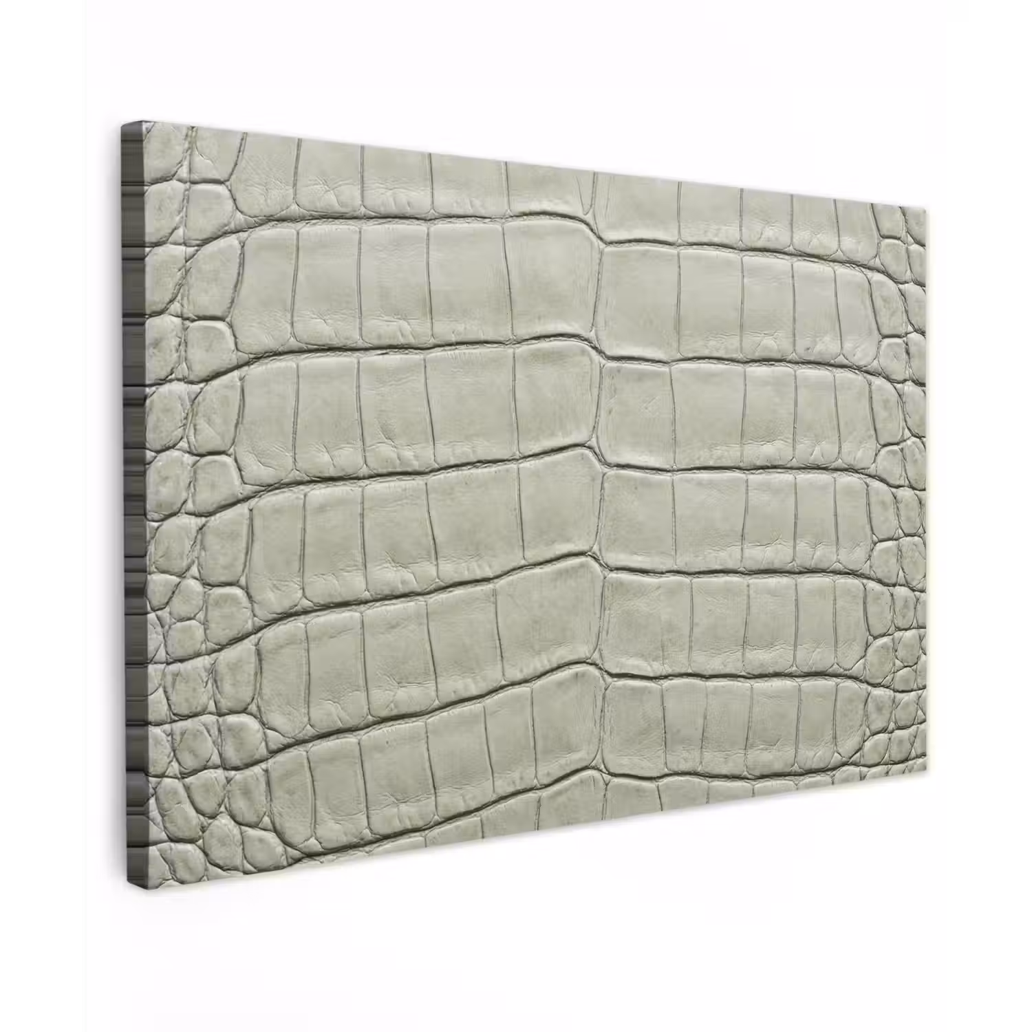 Krokodillenleer - Schubben - Groen canvas 2cm klein -z3d