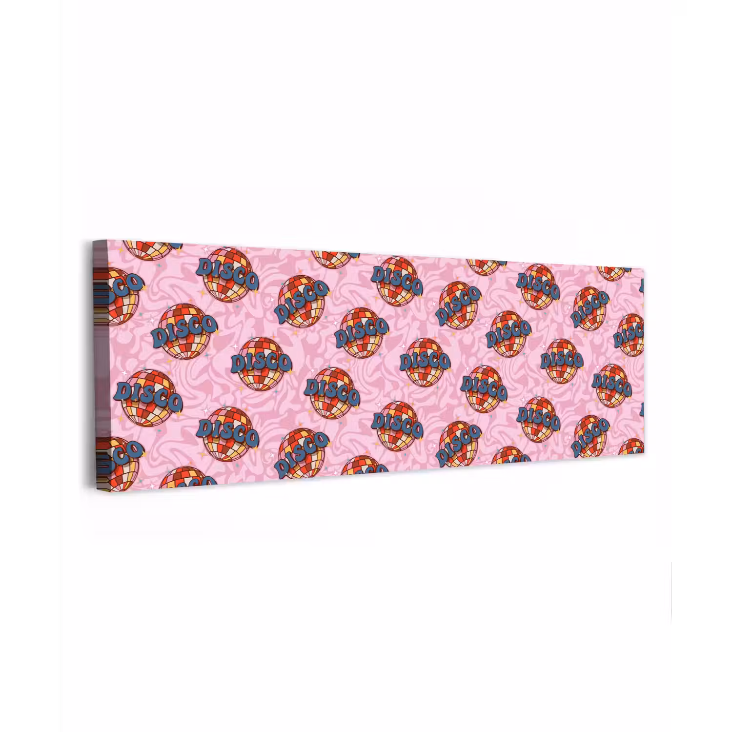 Disco - Bal - Patroon - Roze canvas 2cm klein 828 -z3d