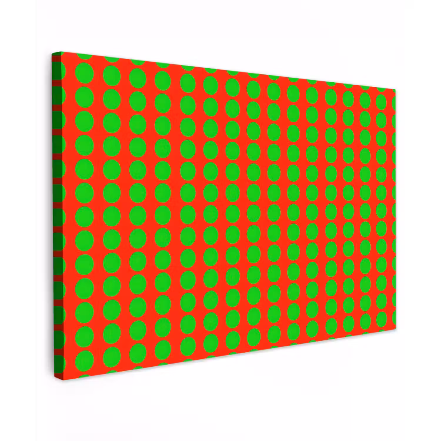 Stippen - Patroon - Groen canvas 2cm klein 34 -z3d