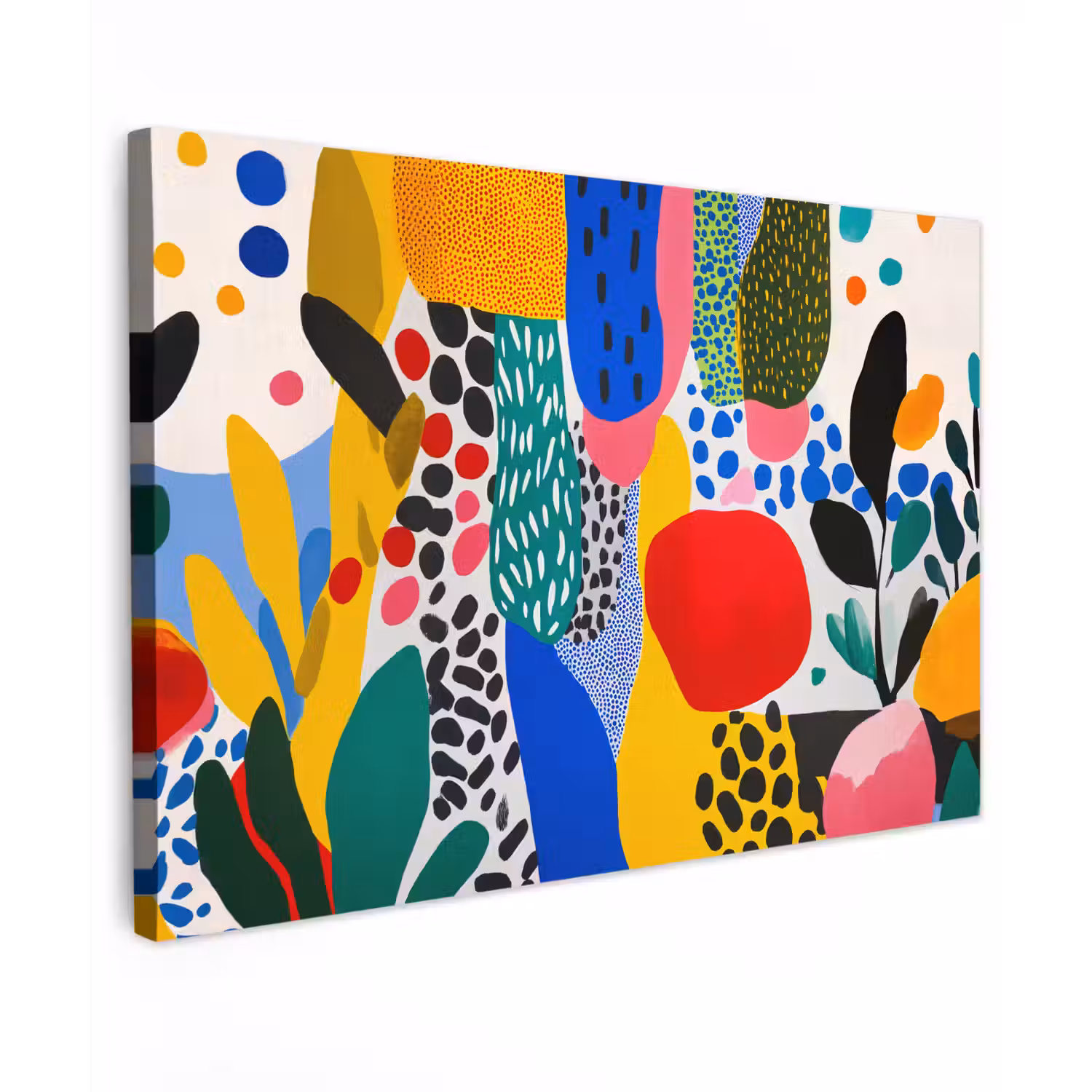 Stippen - Vormen - Modern - Kleuren canvas 2cm klein -z3d