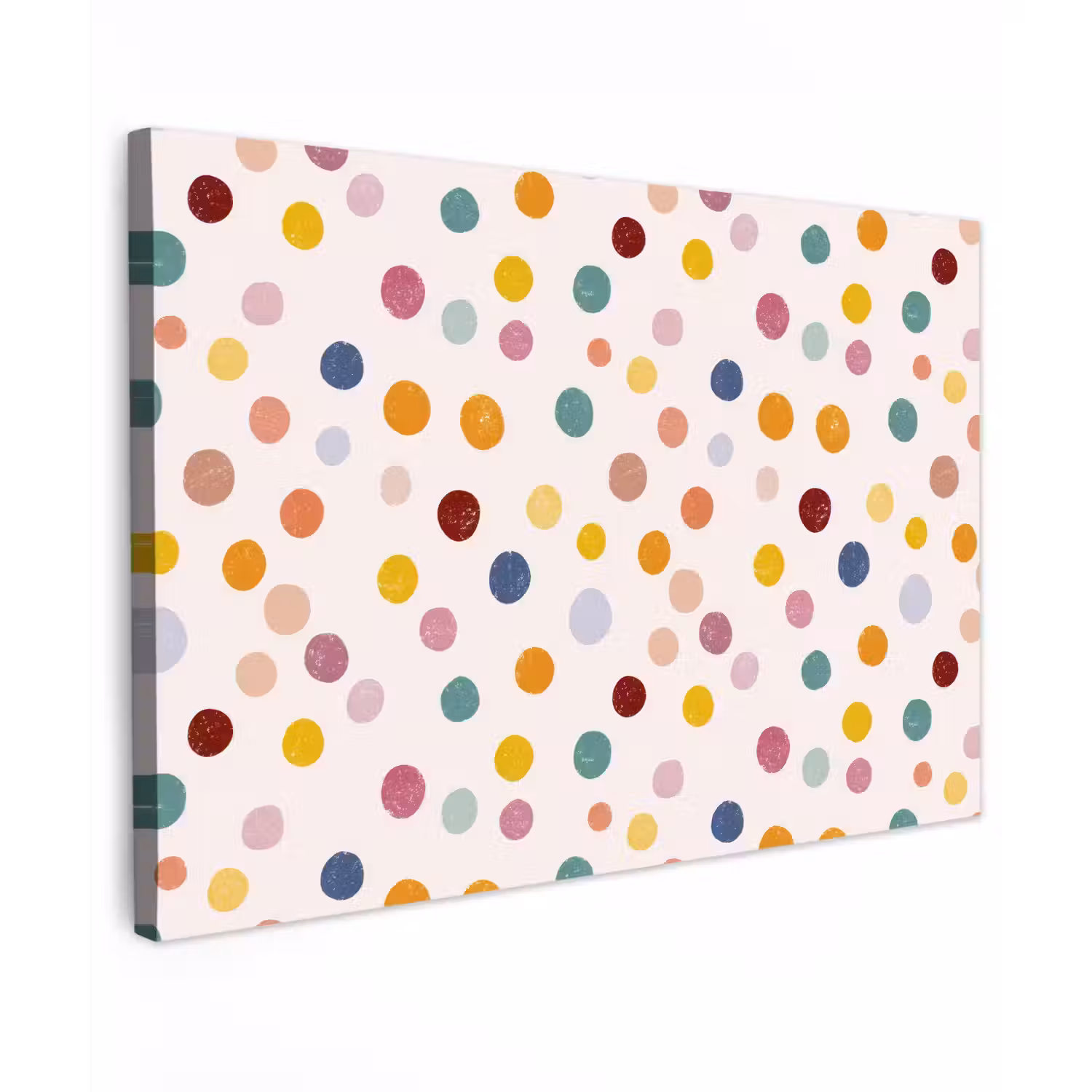 Stippen - Subtiel - Kleurrijk canvas 2cm klein 34 -z3d
